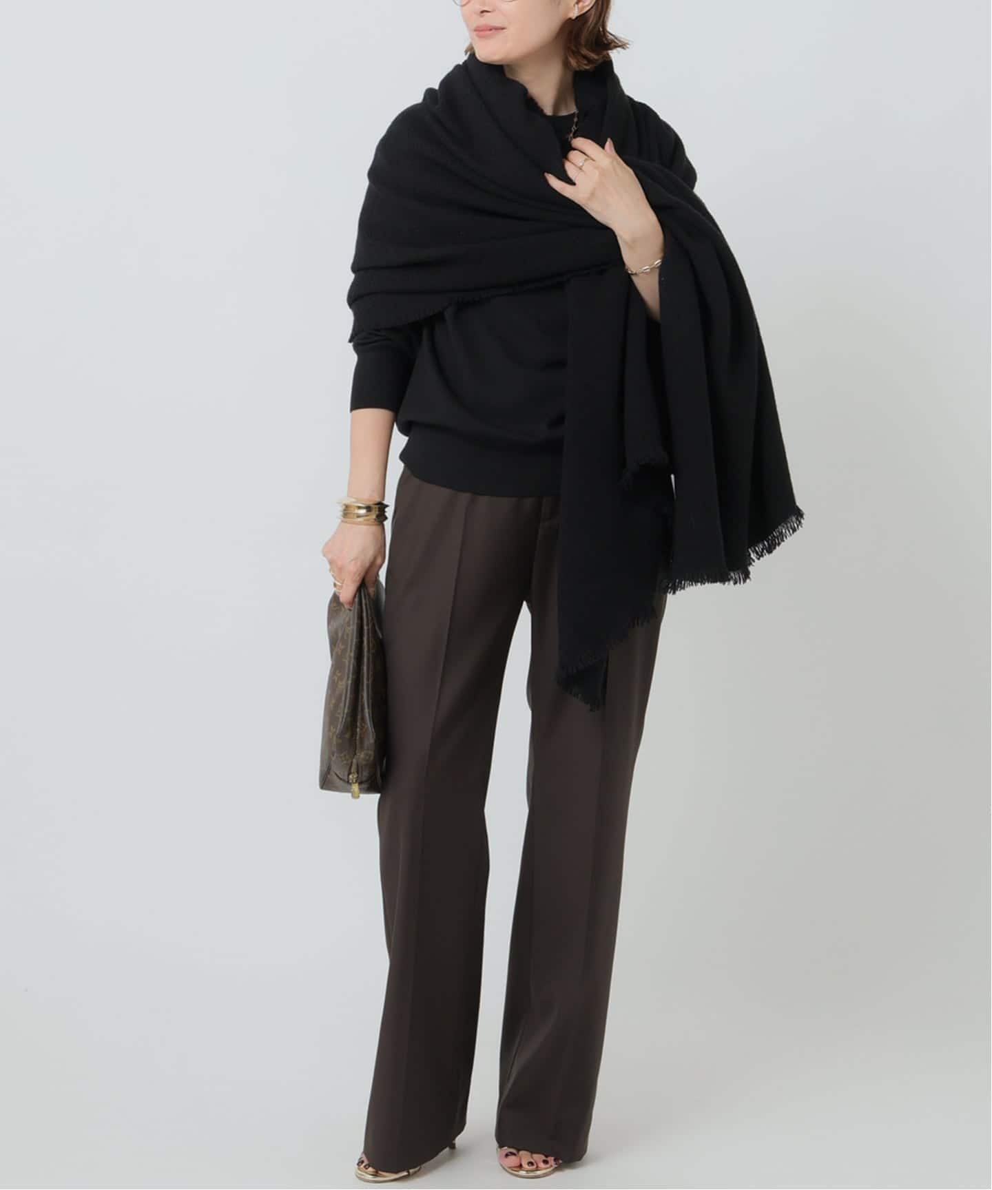 ALONPI CASHMERE / アロンピ カシミア】STOLE（ストール）｜Deuxieme