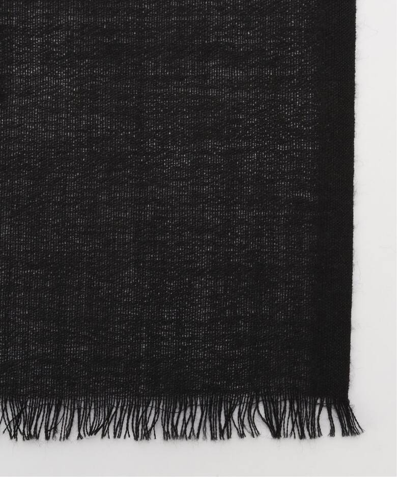 PETRUSSE/ぺトルス】JACQUARD STOLE BLK（スカーフ／バンダナ 