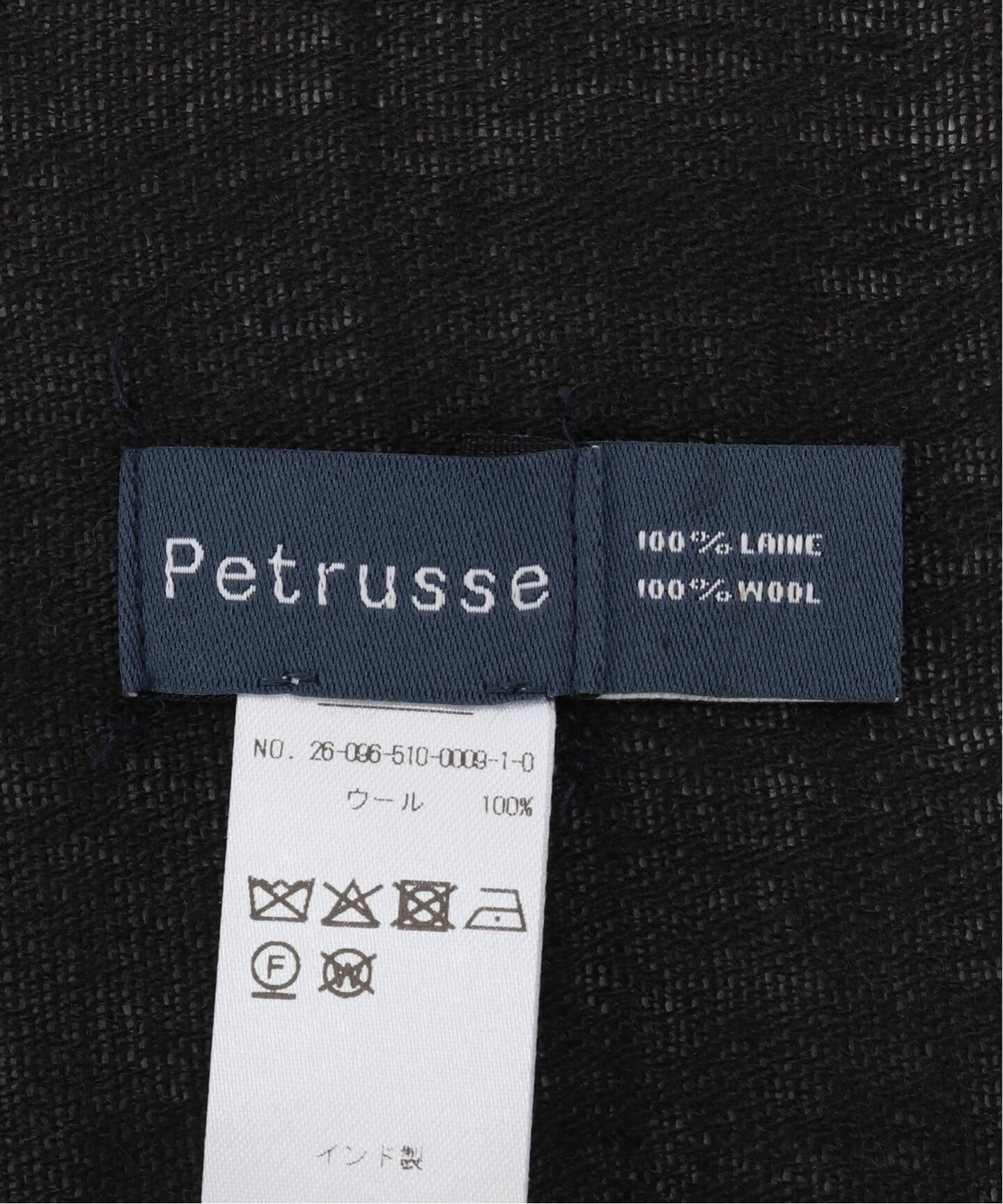 PETRUSSE/ぺトルス】JACQUARD STOLE BLK（スカーフ／バンダナ