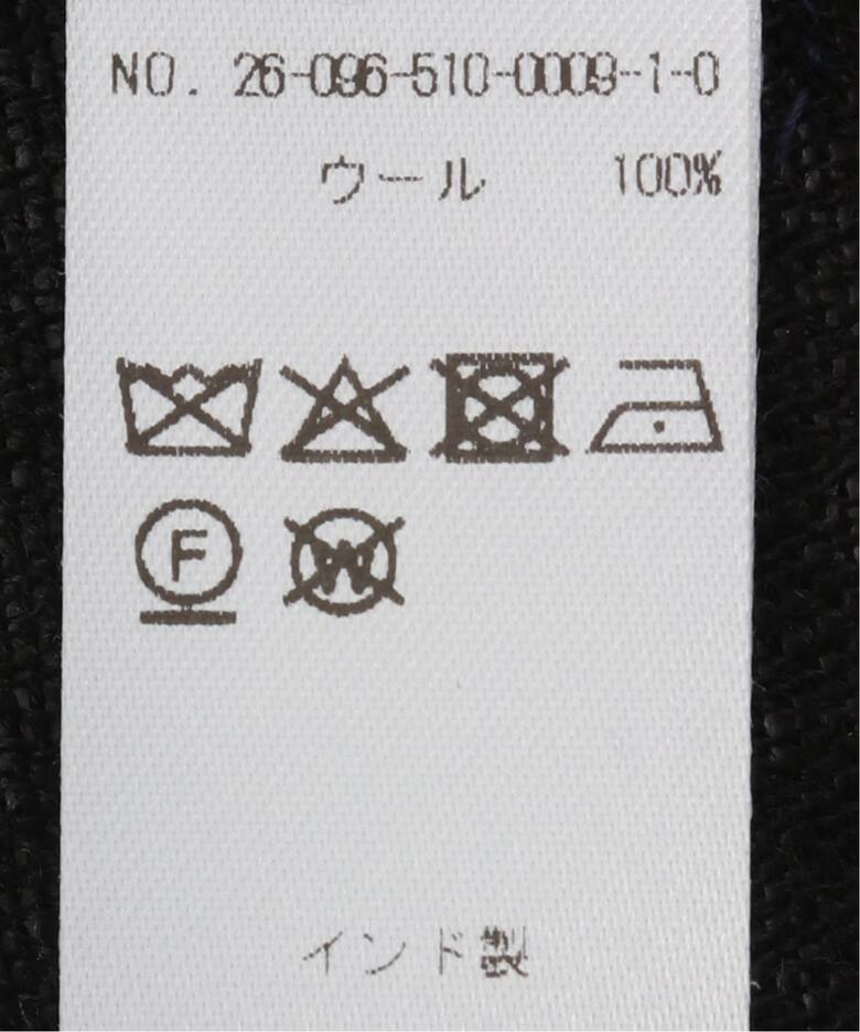 PETRUSSE/ぺトルス】JACQUARD STOLE BLK（スカーフ／バンダナ 