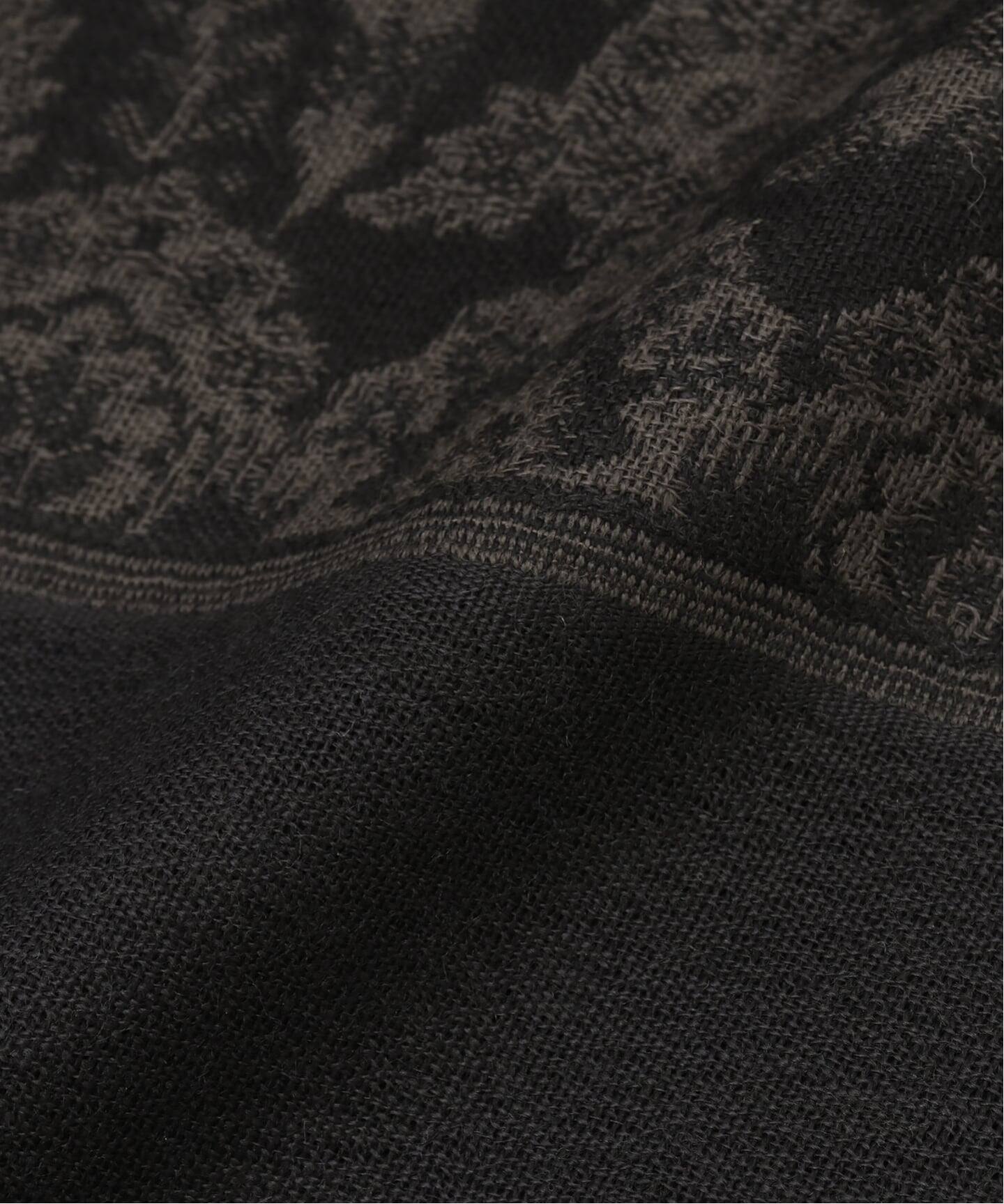PETRUSSE/ぺトルス】JACQUARD STOLE BLK（スカーフ／バンダナ