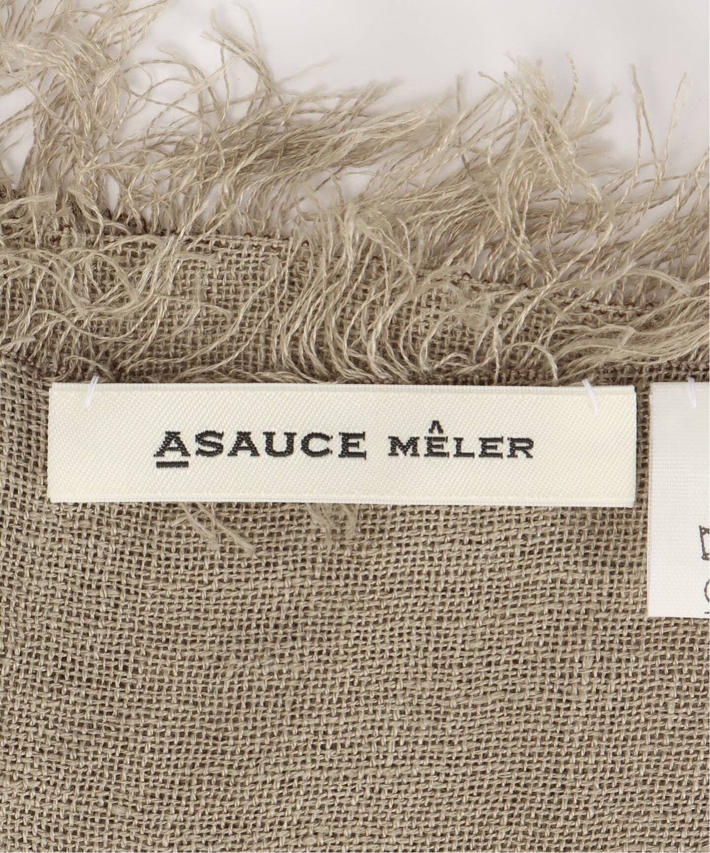 ASAUCE MELER/アソースメレ】110x210 LINEN STOLE（ストール