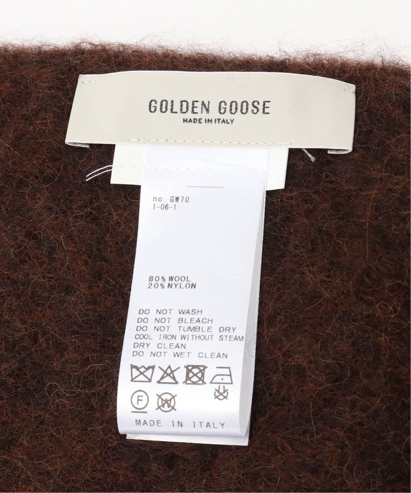 GOLDEN GOOSE/ゴールデングース】 BRUSHED/W FRINGE ストール