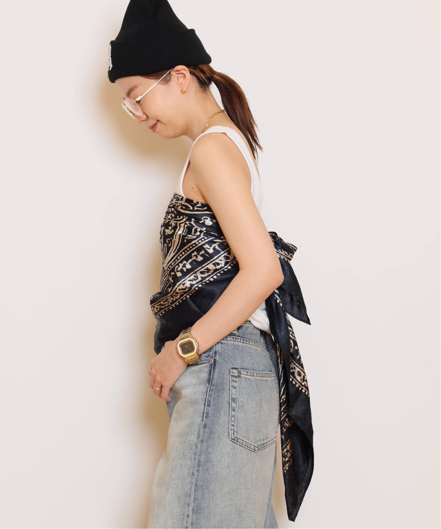 R13/アールサーティーン】 OVERSIZED BANDANA スカーフ（スカーフ