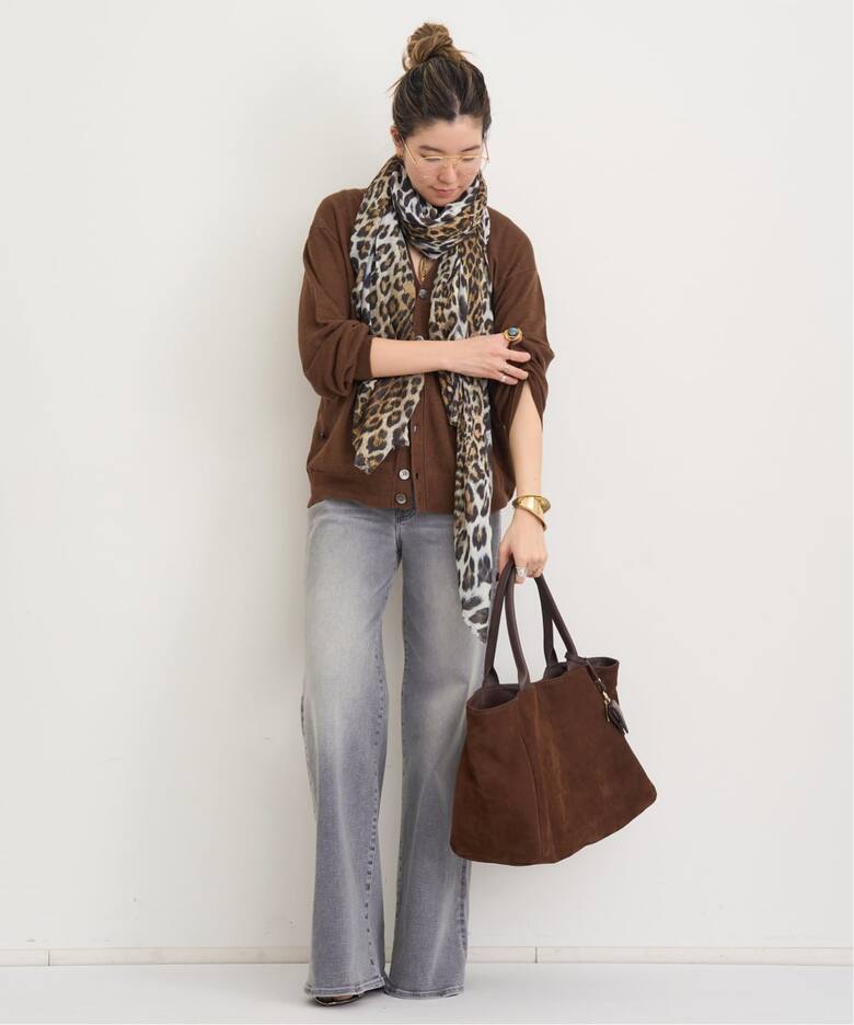 FALIERO SARTI/ファリエロ サルティ】 LEOPARED PRINT SCARF（ストール 