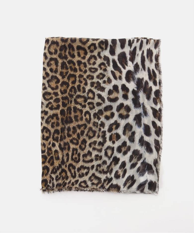 FALIERO SARTI/ファリエロ サルティ】 LEOPARED PRINT SCARF（ストール 