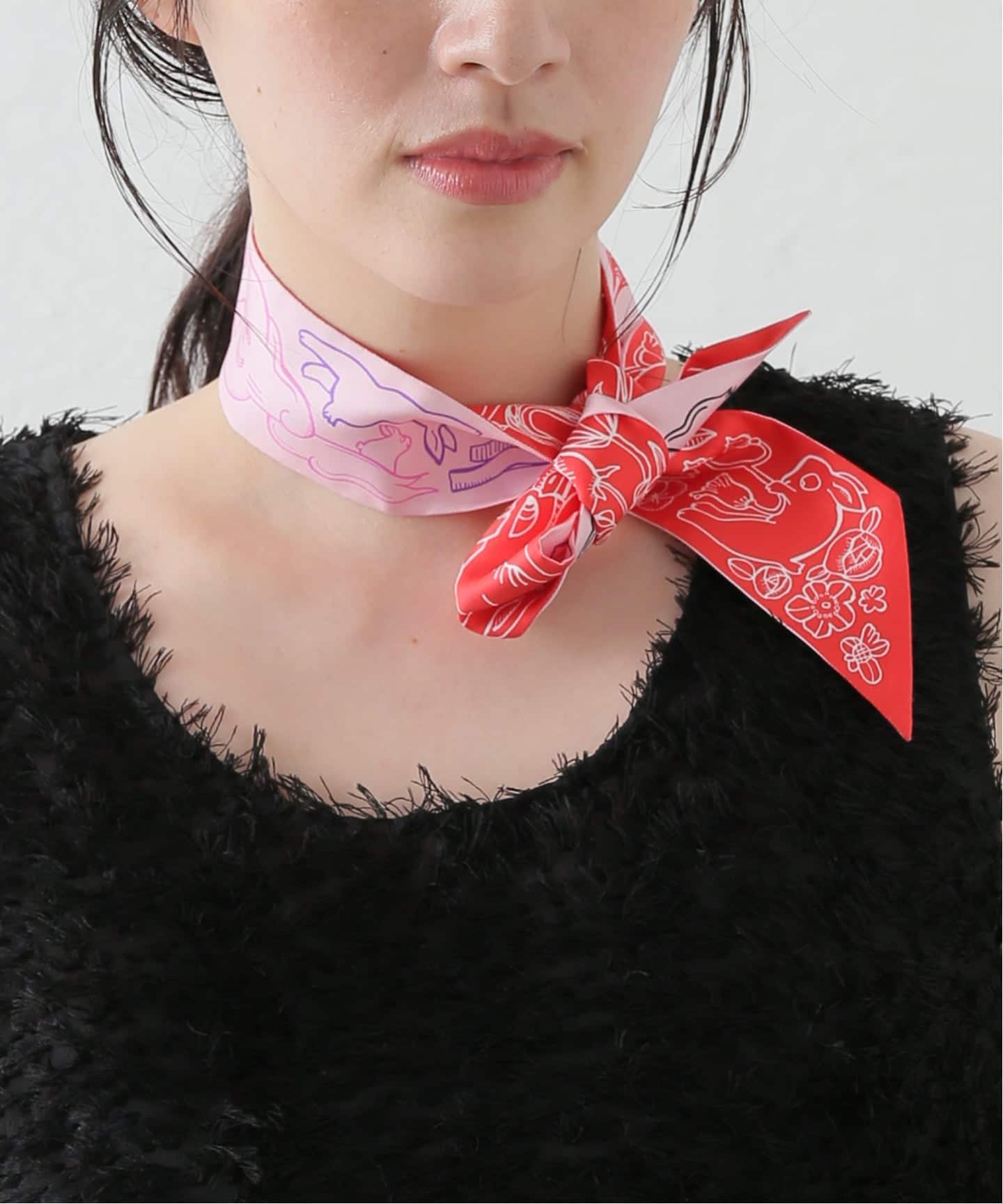 HERMES Scarf ツイリー / 千と一のうさぎ（スカーフ／バンダナ