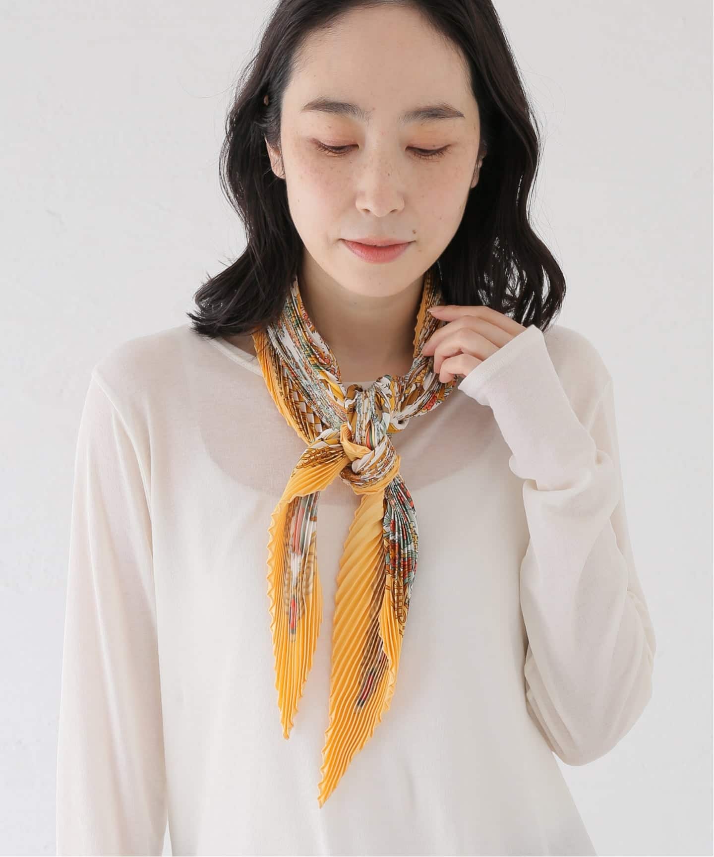 HERMES Pleats Scarf（スカーフ／バンダナ）｜HIROB（ヒロブ）の通販