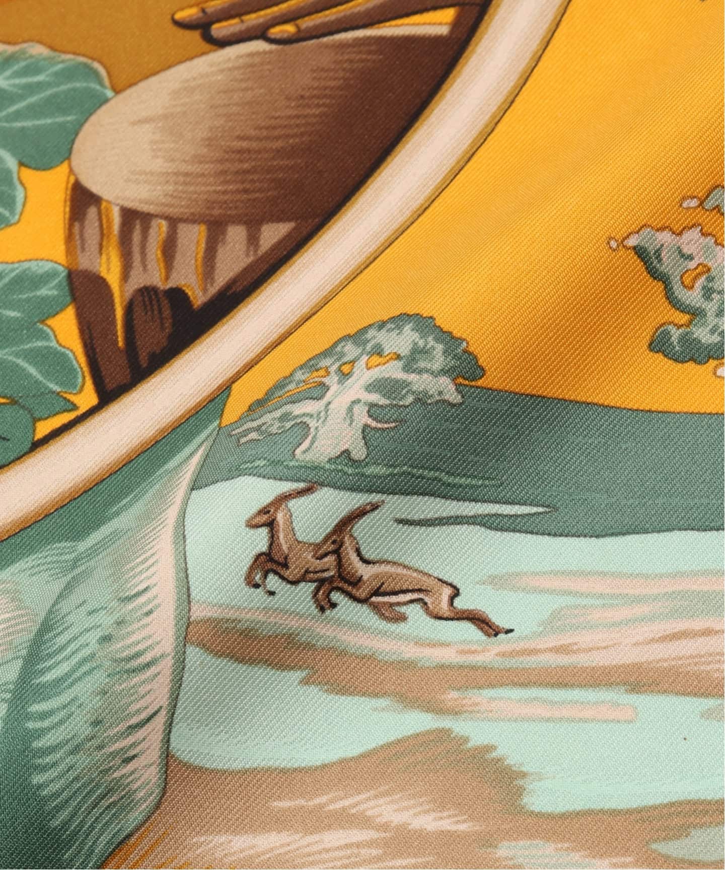 HERMES Scarf 90 / Au Son du Tam Tam（スカーフ／バンダナ）｜HIROB