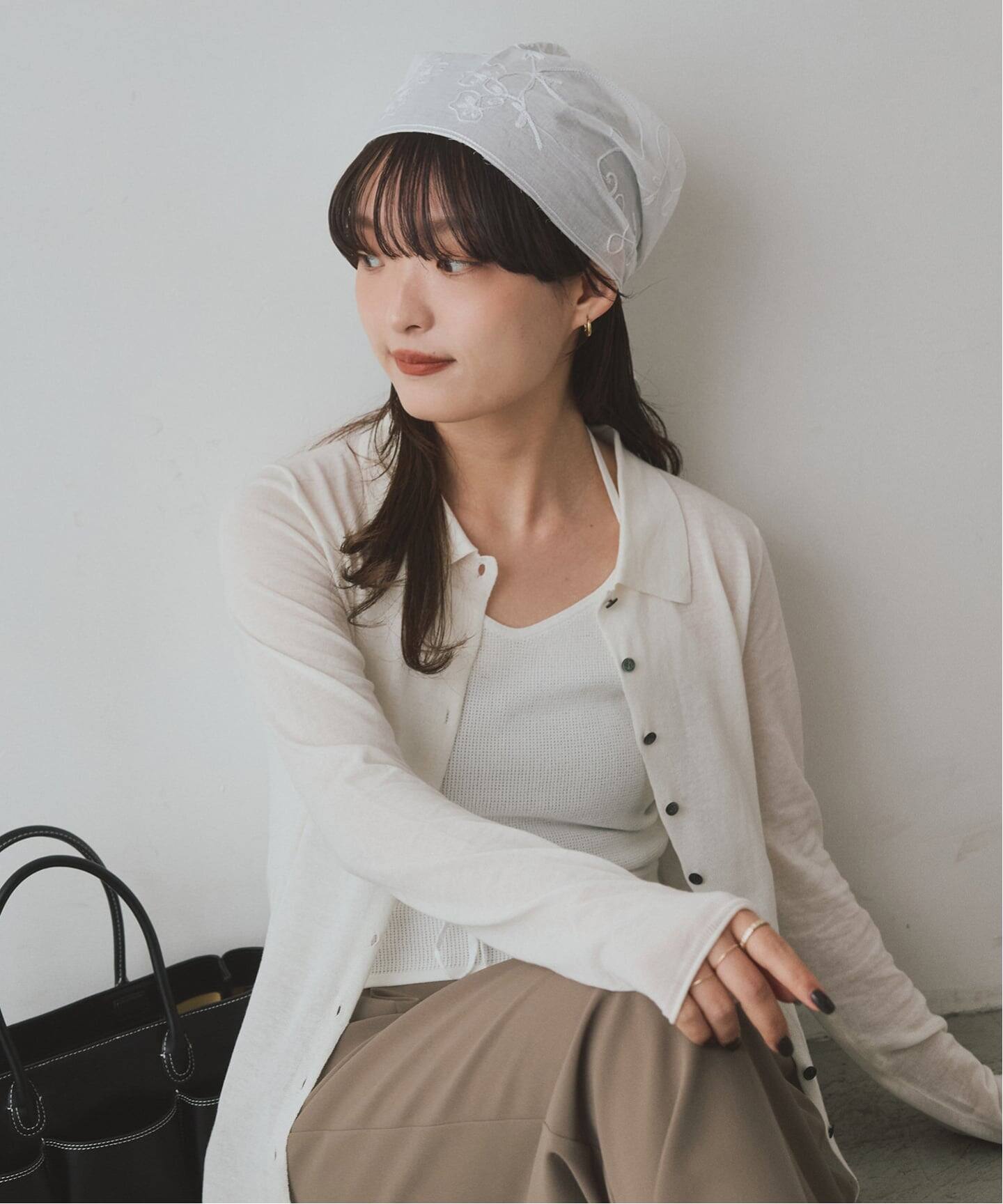 sara mallika/サラ マリカ エンブロイダリースカーフ 029061SN4