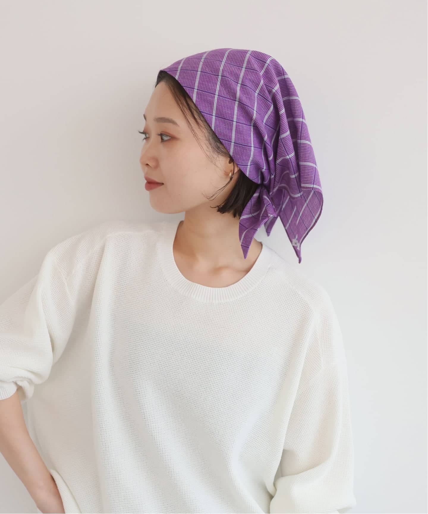 SLOBE IENA ラメゾンドリリス KERCHIEF スカーフ　グレー SLOBE IENA ラメゾンドリリス KERCHIEF スカーフ グレー - メルカリ