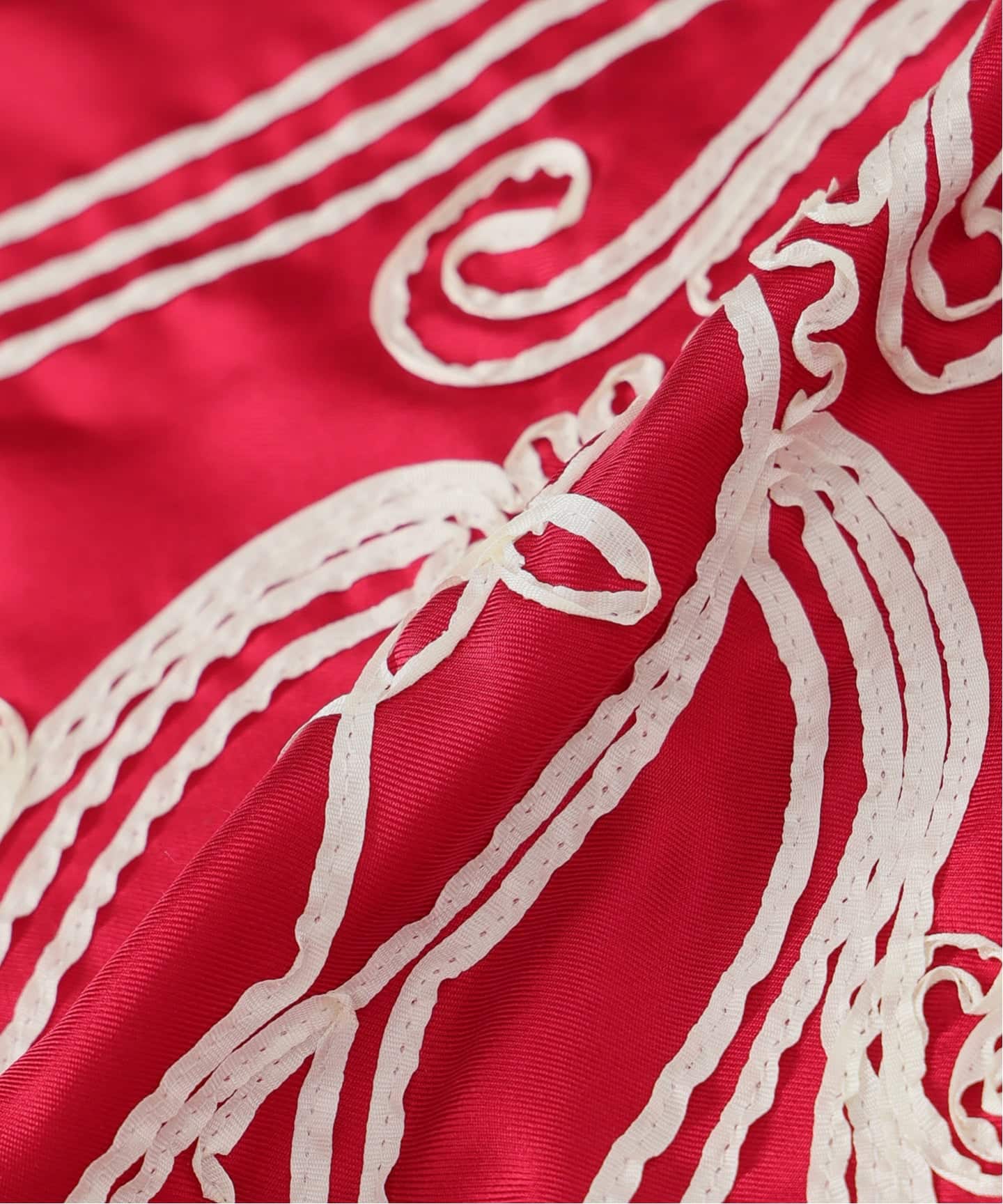 WEB限定》ASAUCE MELER アソースメレ テープエンブロイダリースカーフ