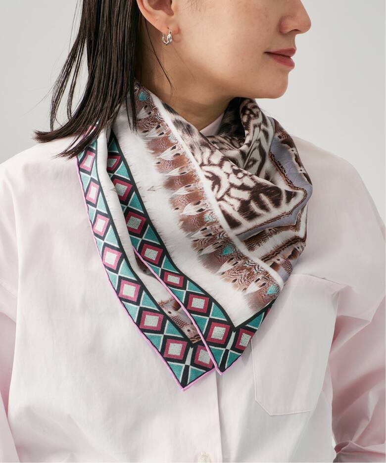 PIERRE LOUIS MASCIA ピエール ルイマーシャ Scarf 67x67cm 517529/101 