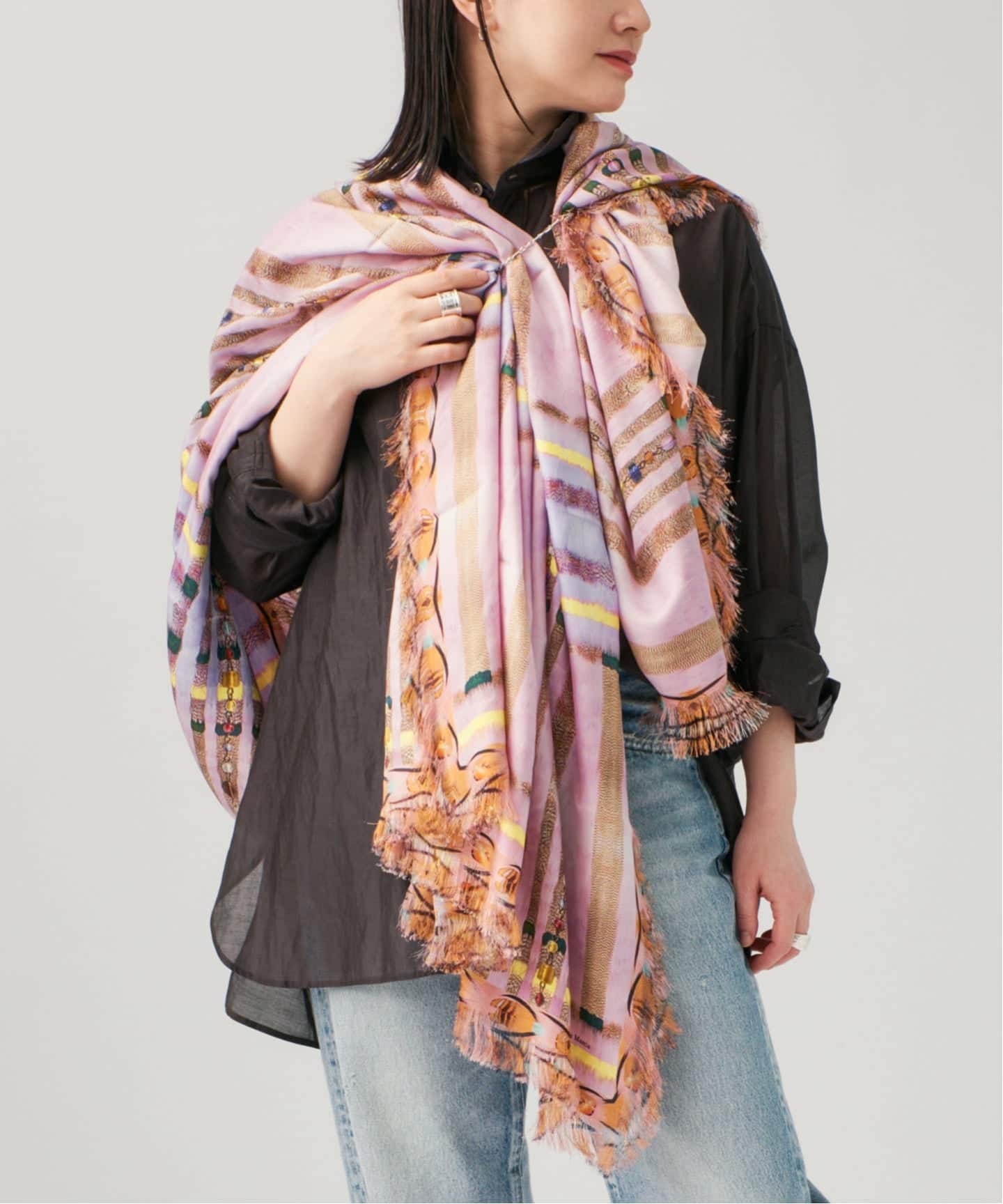 追加》PIERRE LOUIS MASCIA ピエール ルイマーシャ Scarf 135x194cm
