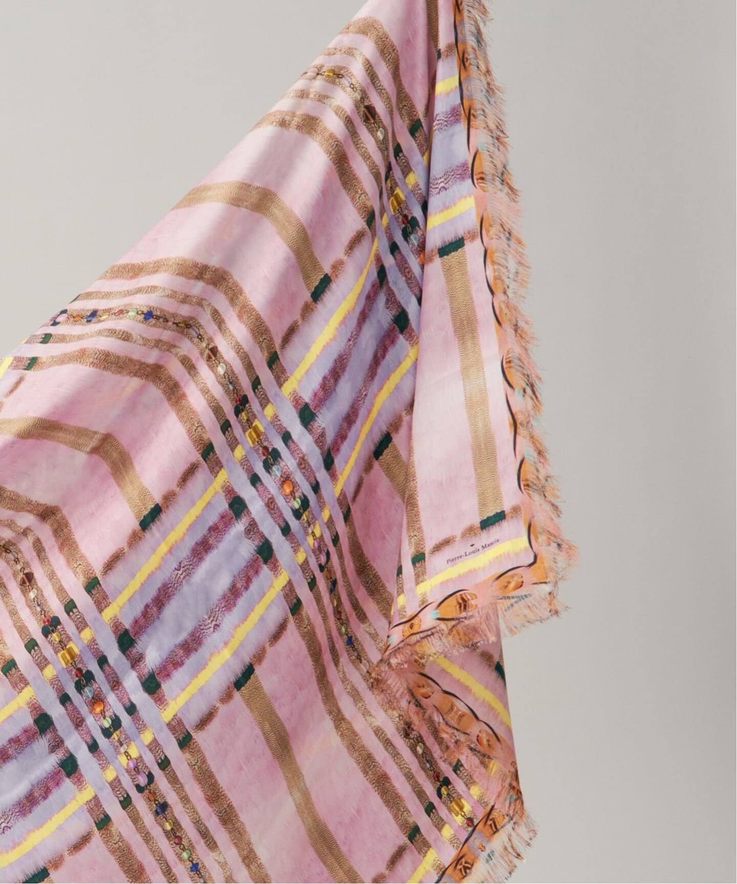 H*o様 IENA【ピエールルイマーシャ 】67*67スクエアシルクスカーフ 追加》PIERRE LOUIS MASCIA ピエール ルイマーシャ Scarf 135x194cm