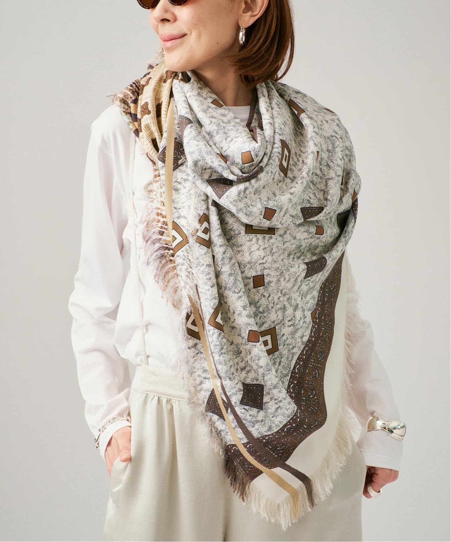 追加》PIERRE LOUIS MASCIA ピエール ルイマーシャScarf 135x194cm