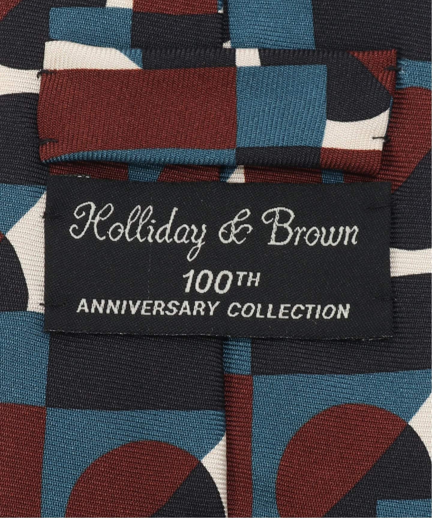 Holliday & Brown(ホリデー & ブラウン)100th Aniv.Printed Tie1