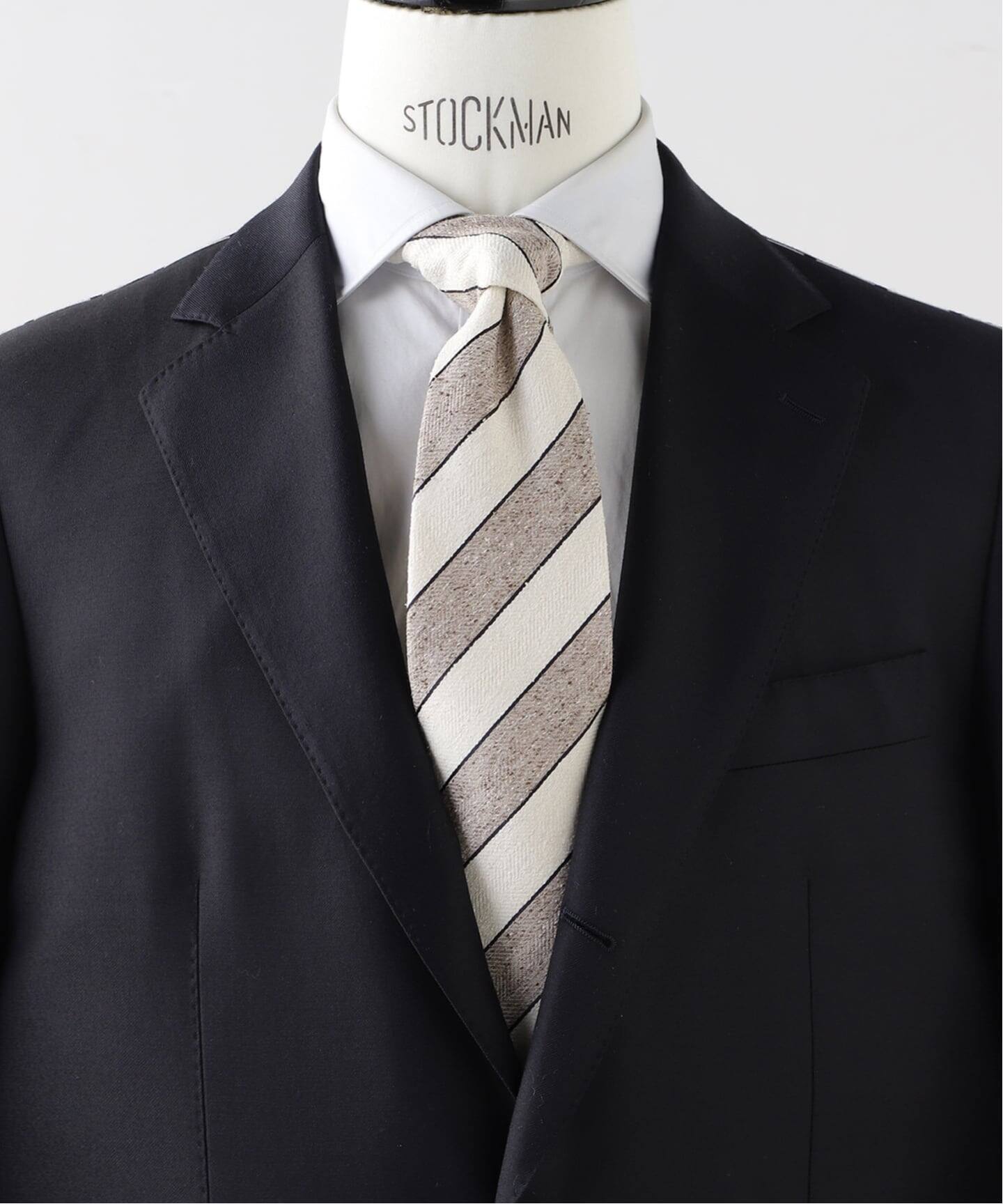Holliday & Brown(ホリデー & ブラウン) Herringbone White Stripe 