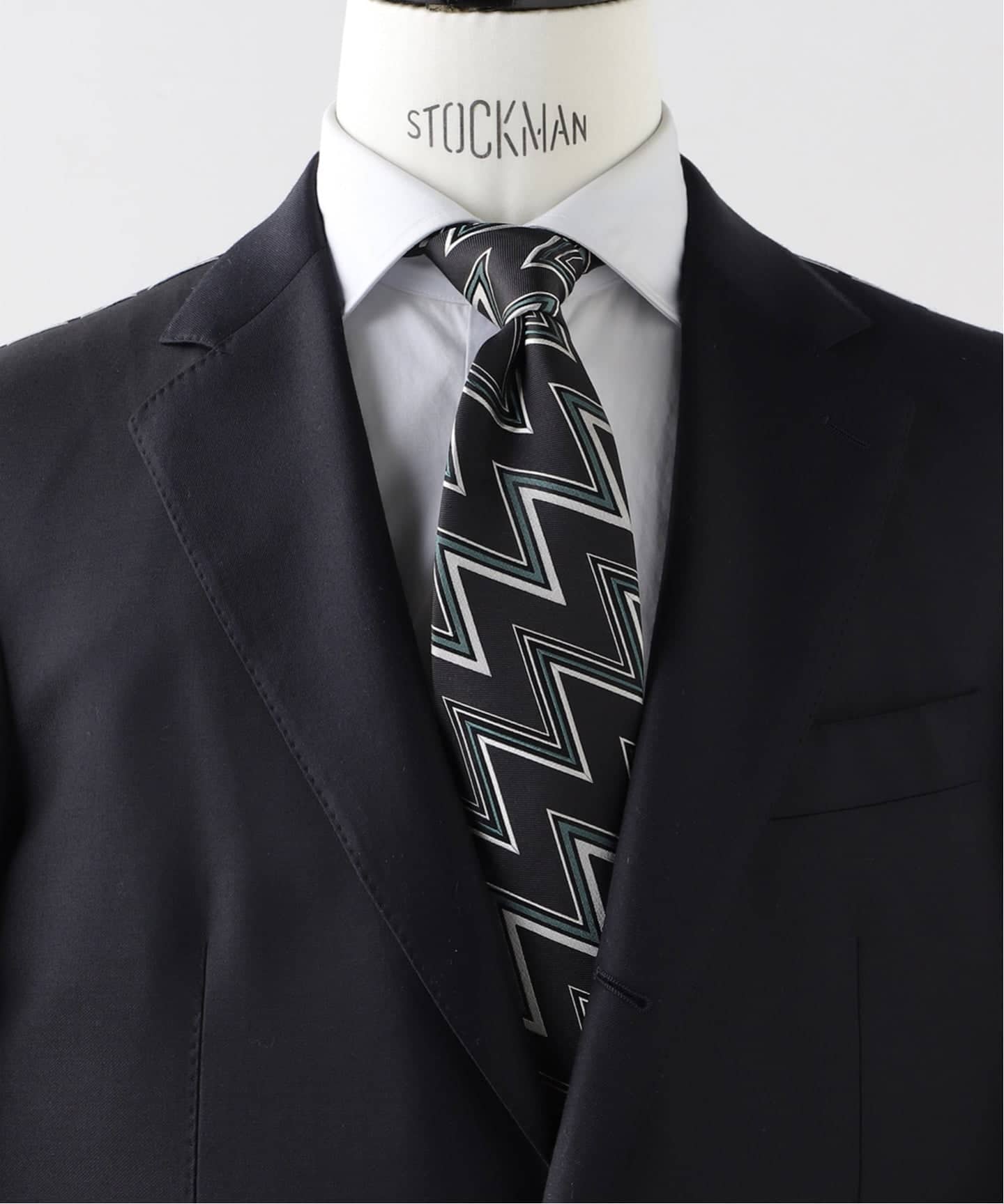 Holliday & Brown(ホリデー & ブラウン) Jacquard Zig-Zag タイ