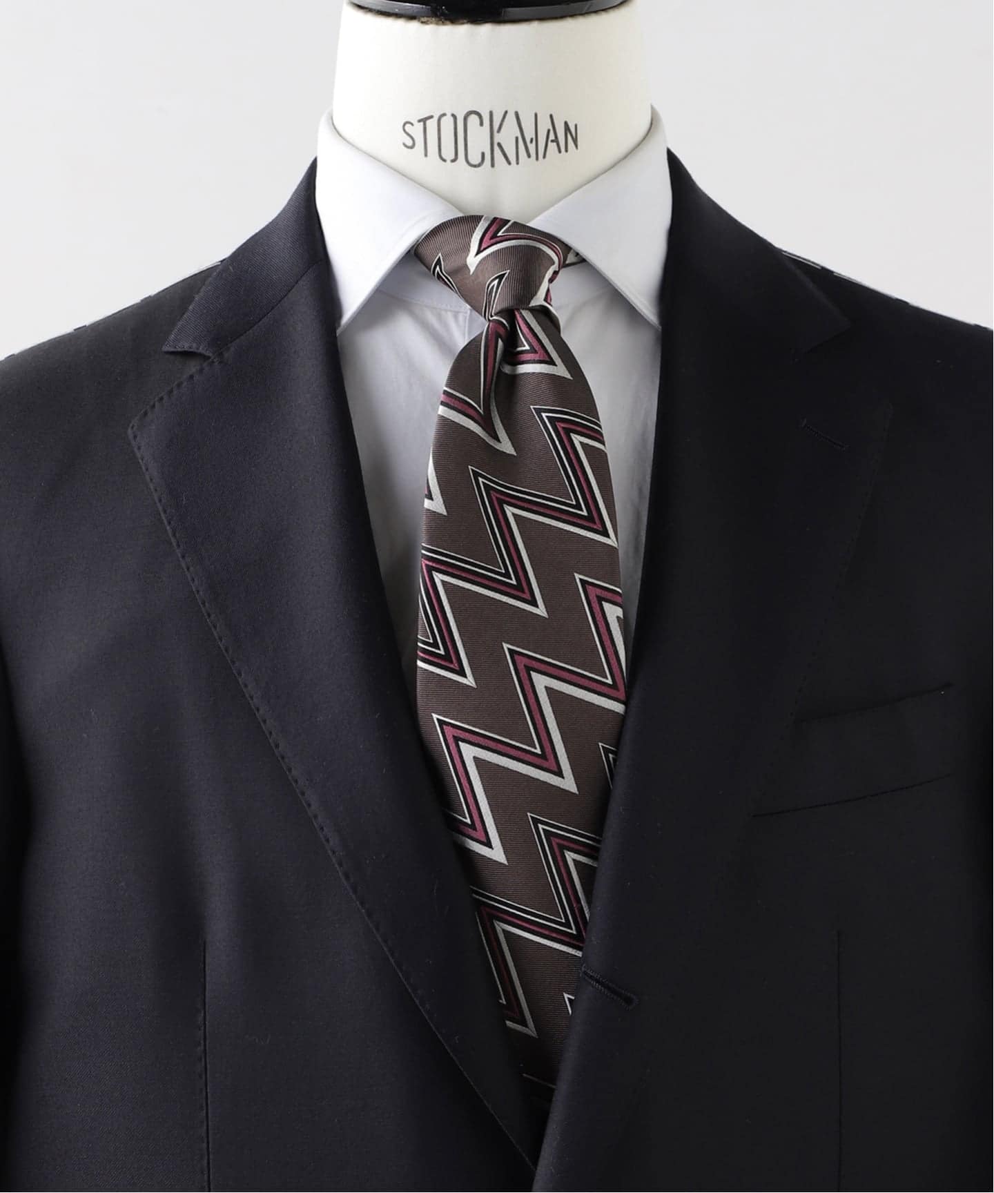 Holliday & Brown(ホリデー & ブラウン) Jacquard Zig-Zag タイ