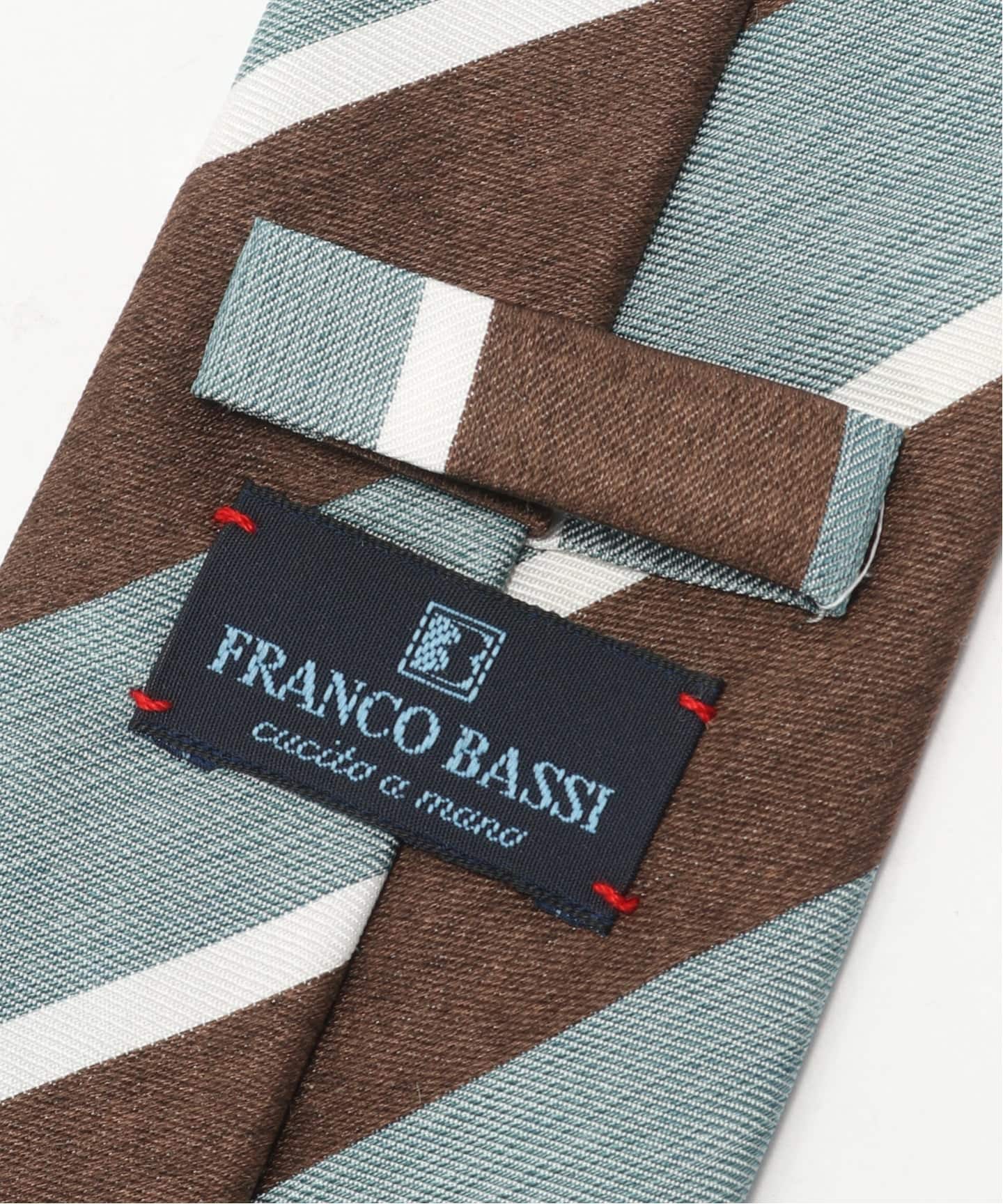 FRANCO BASSI (フランコ バッシ) Melange Stripe タイ（ネクタイ
