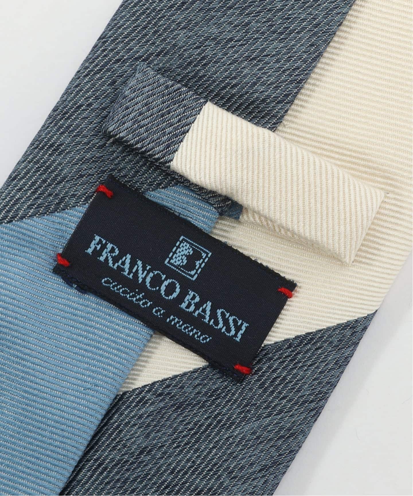 FRANCO BASSI (フランコ バッシ) Twill Wide Stripe タイ（ネクタイ