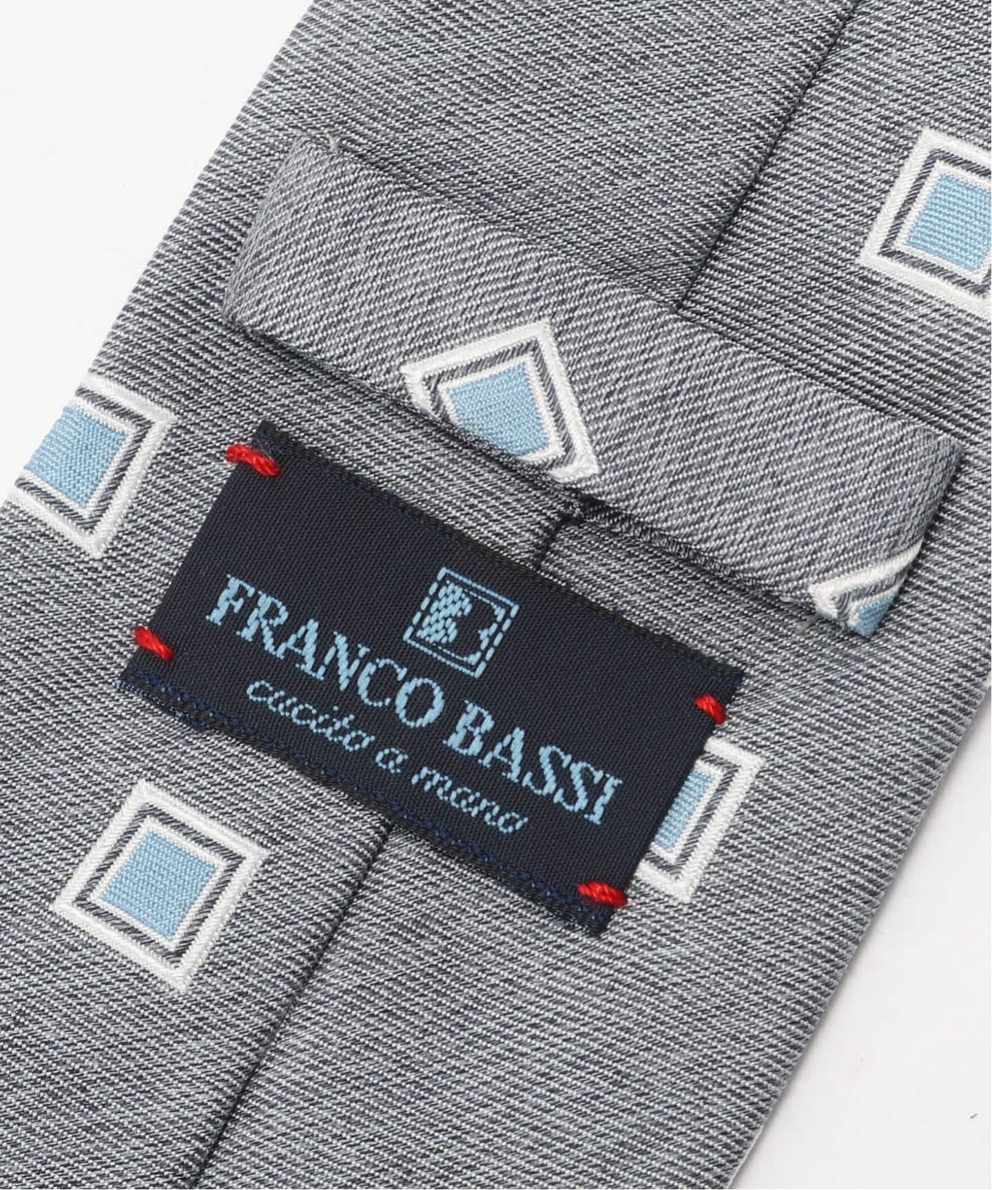 FRANCO BASSI (フランコ バッシ) Small Square Pattern タイ（ネクタイ