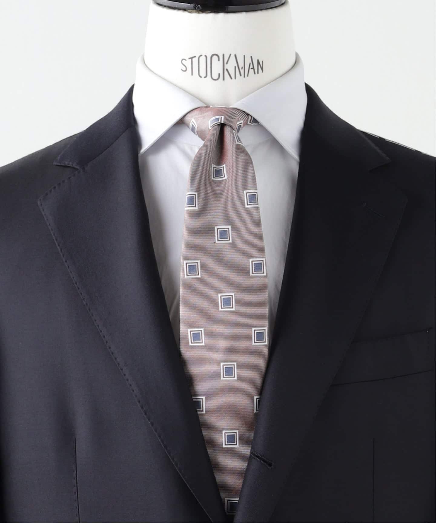 FRANCO BASSI (フランコ バッシ) Small Square Pattern タイ（ネクタイ