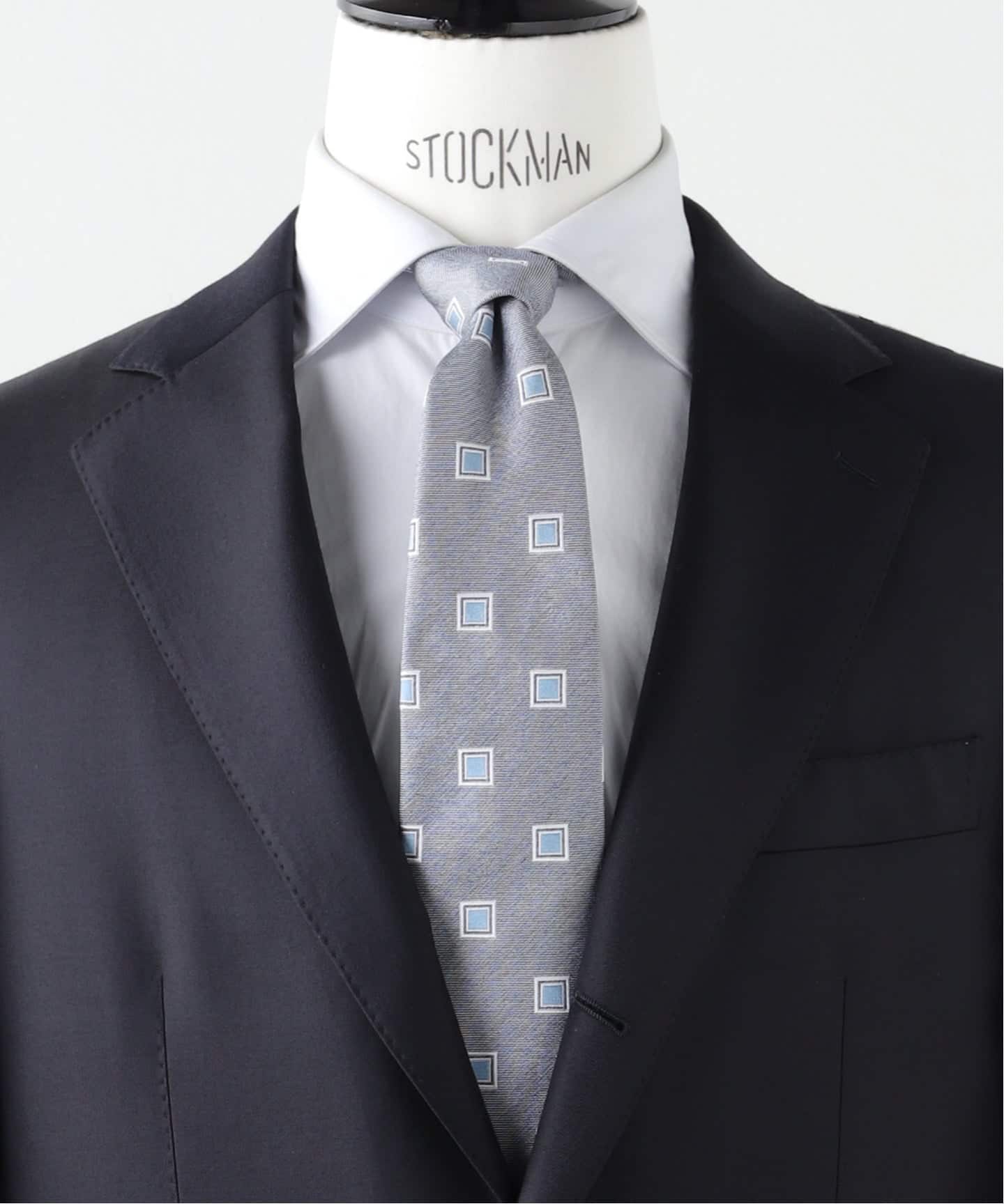 FRANCO BASSI (フランコ バッシ) Small Square Pattern タイ（ネクタイ