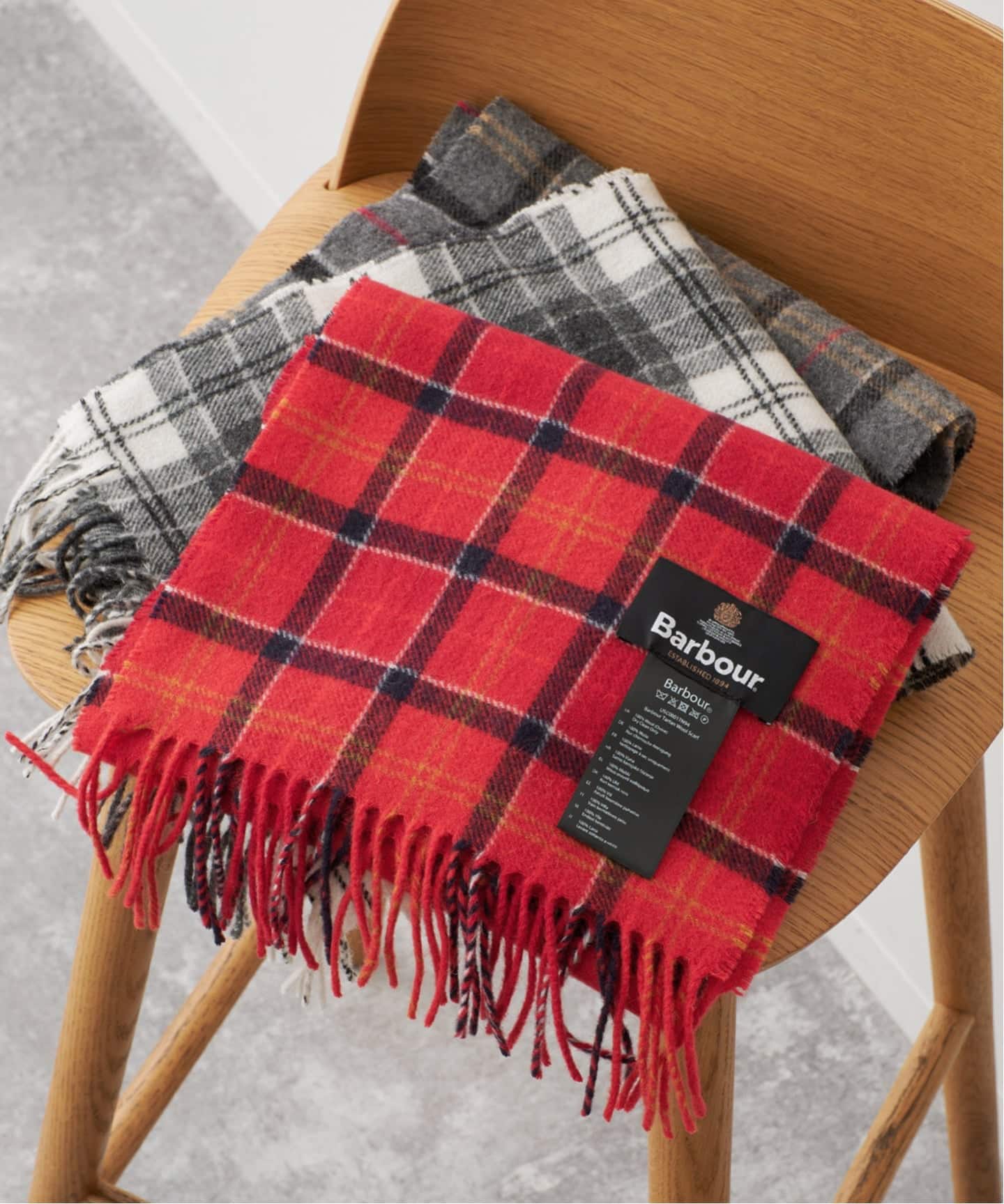予約》Barbour / バブアー TARTAN LAMBSWOOL SCARF（マフラー）｜Spick
