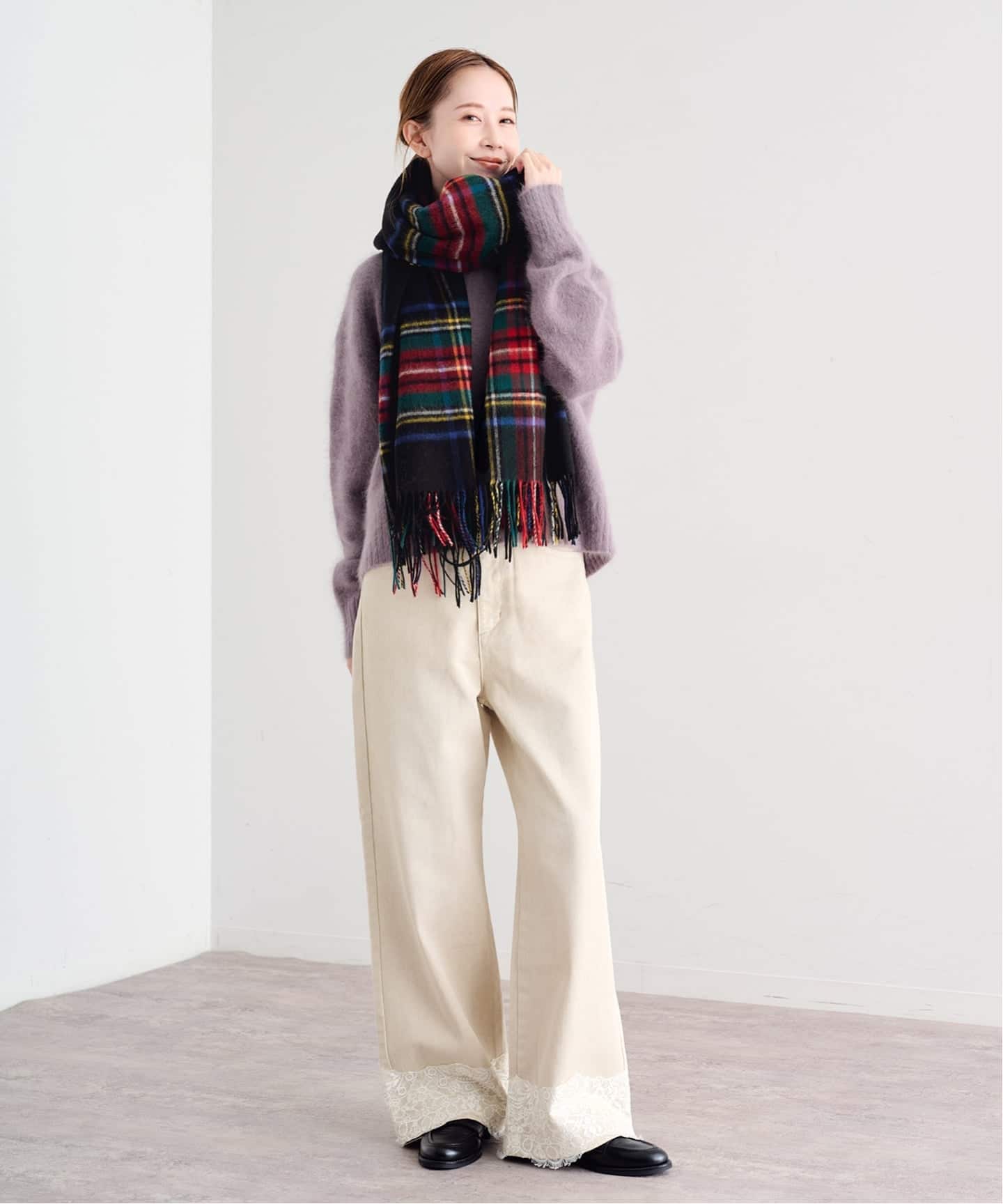 予約》TWEEDMILL/ツイードミル チェックストール（ストール）｜UBY