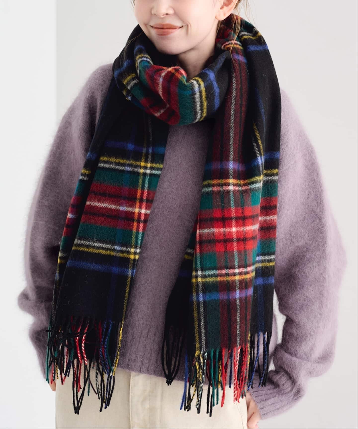 TWEEDMILL ツイードミル　 チェックストール 予約》TWEEDMILL/ツイードミル チェックストール（ストール）｜UBY