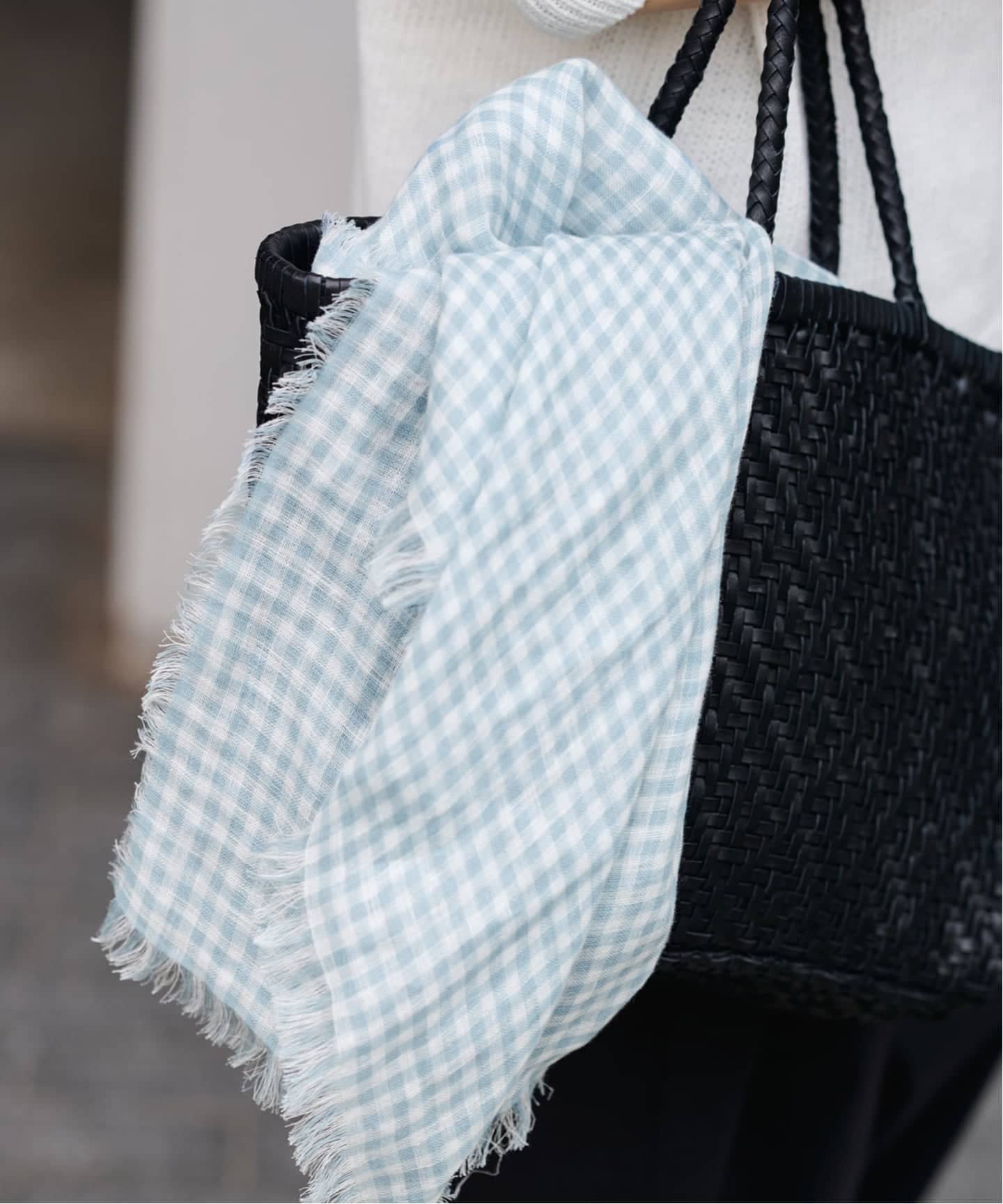 ❤︎新品❤︎雑誌掲載❤︎THROW スロー❤︎グレンチェック ストール THROW（スロー）の「《追加》【THROW/スロー】ダブルフェイスグレン