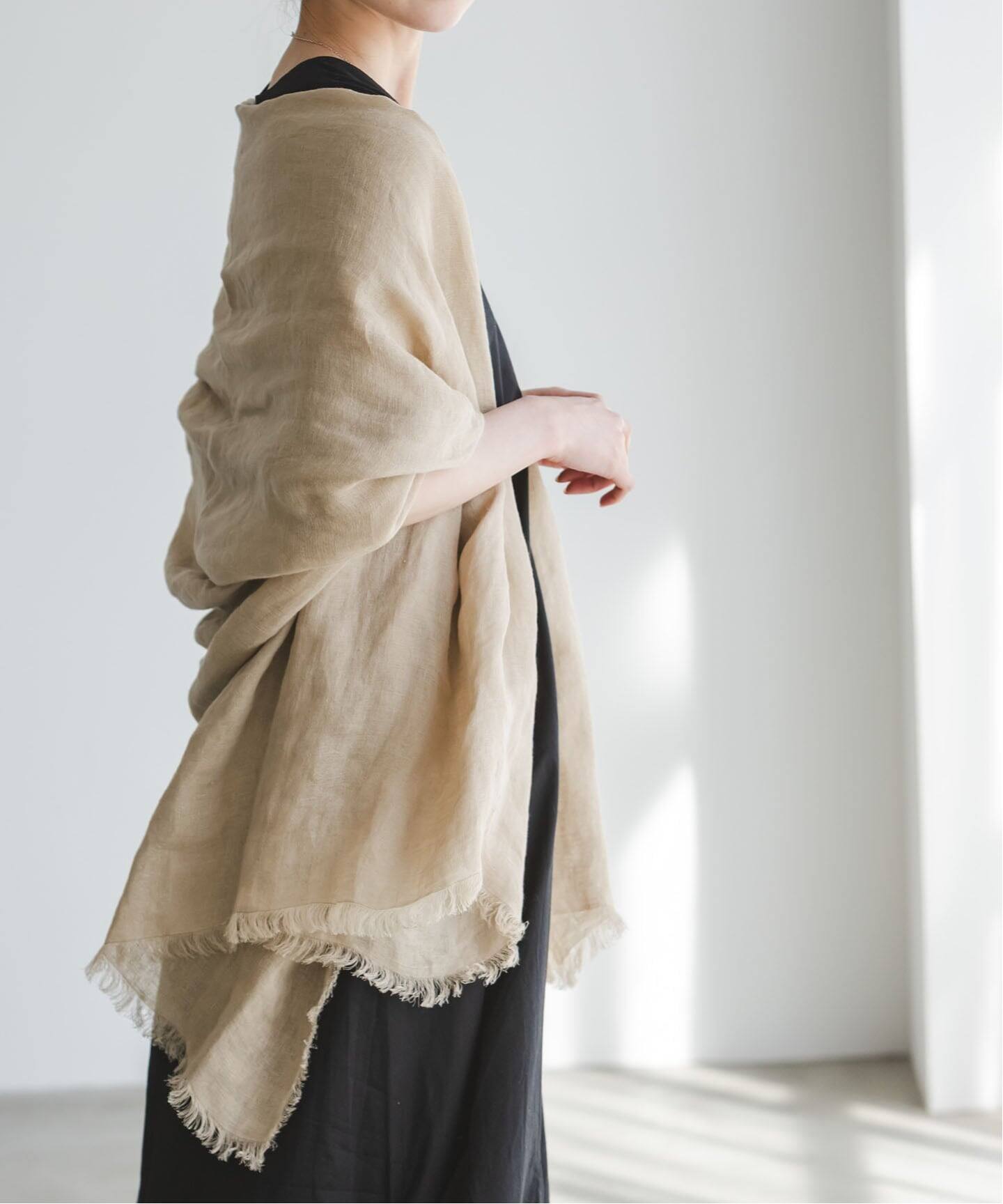 ノーブル NOBEL ストール NOBLE別注カラー》THROW/スロー Light Linen Color Stole（ストール