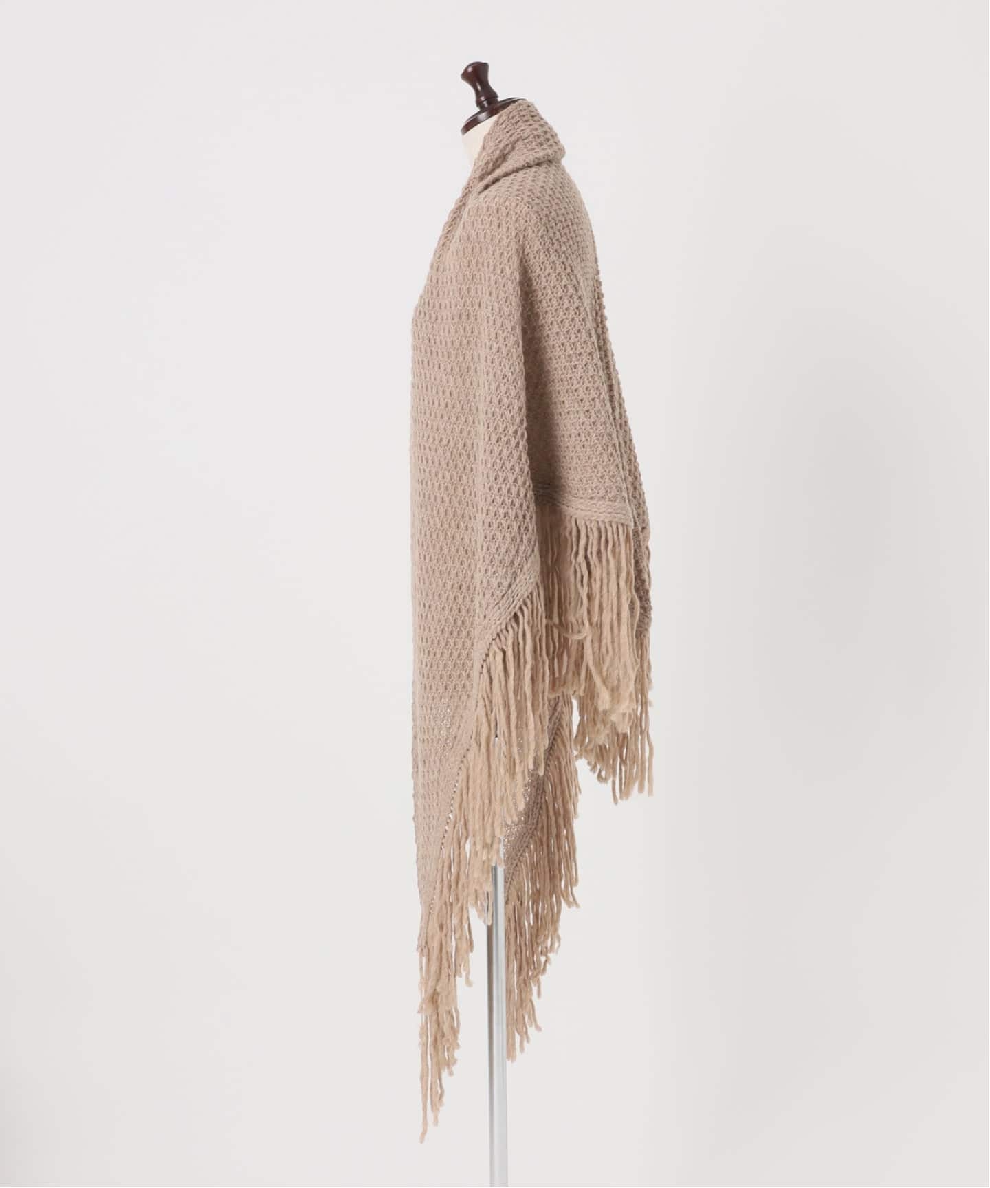 【未使用タグ付き】HYEON ted stole / beige ボア　ストール 予約》FRATTELLI TALLI/フラッテリ タッリ FRINGE STOLE（ストール
