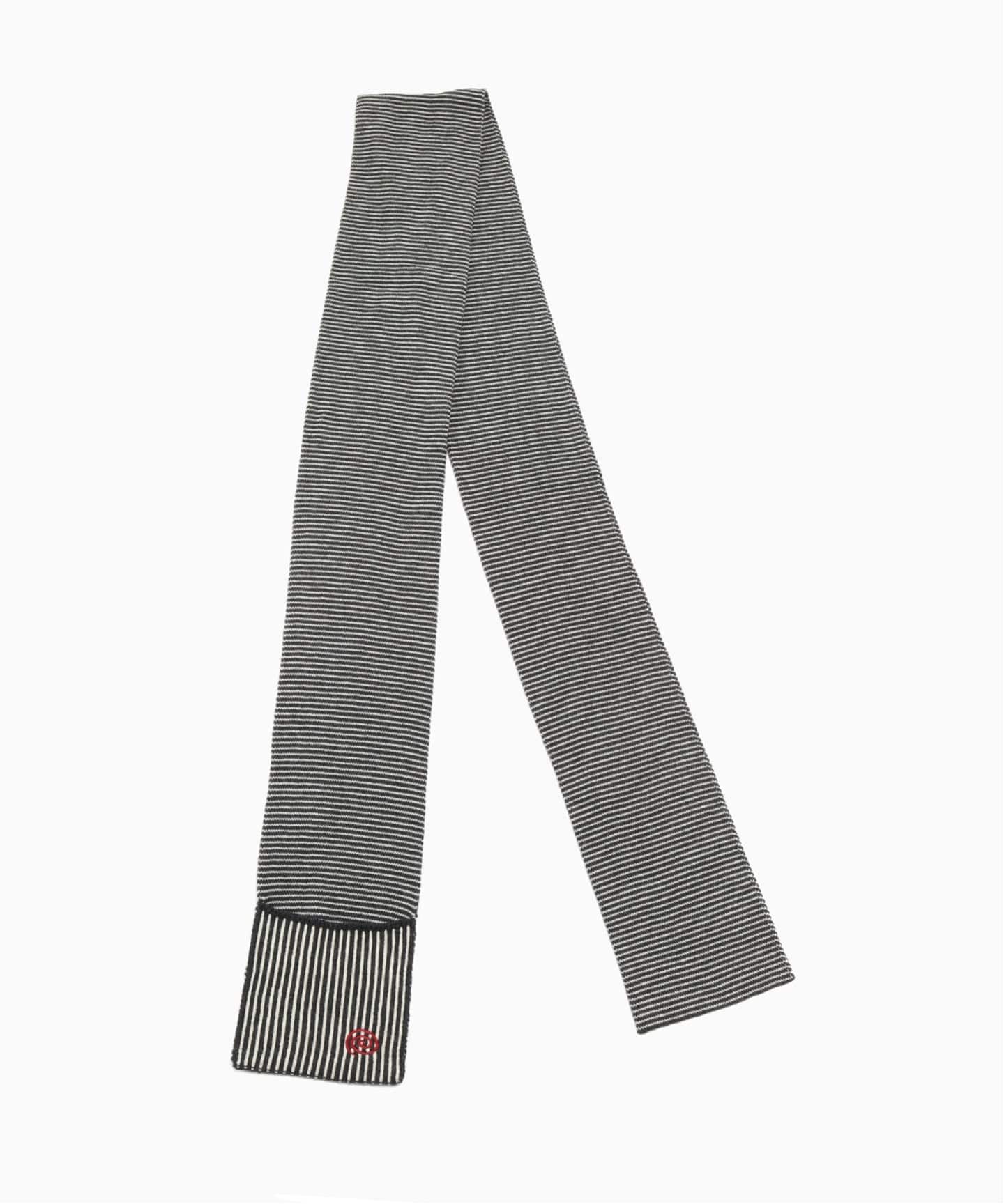 SOL soonerorlater / スーナーオアレイター KNITTED BORDER SCARF