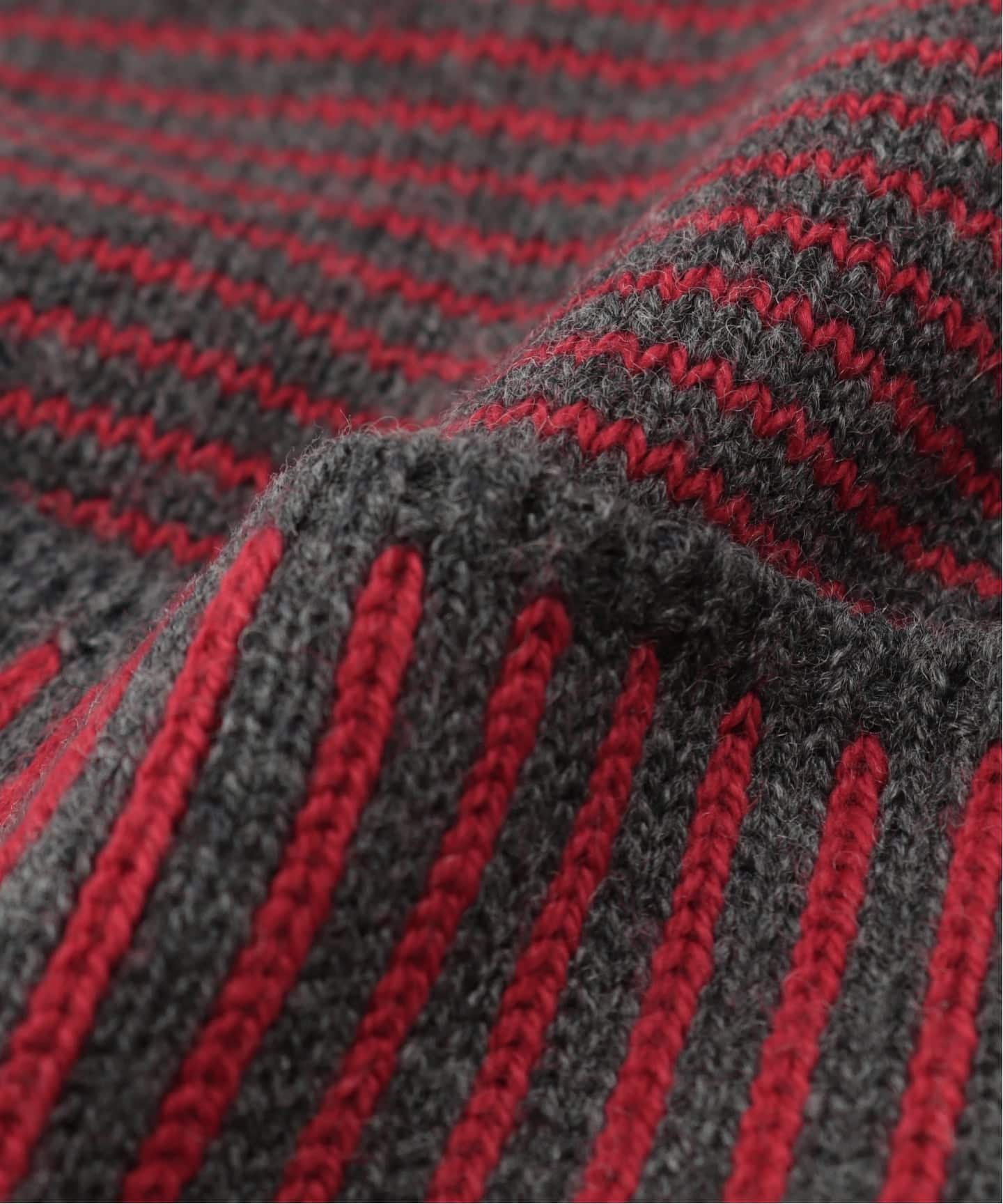 SOL soonerorlater / スーナーオアレイター KNITTED BORDER SCARF