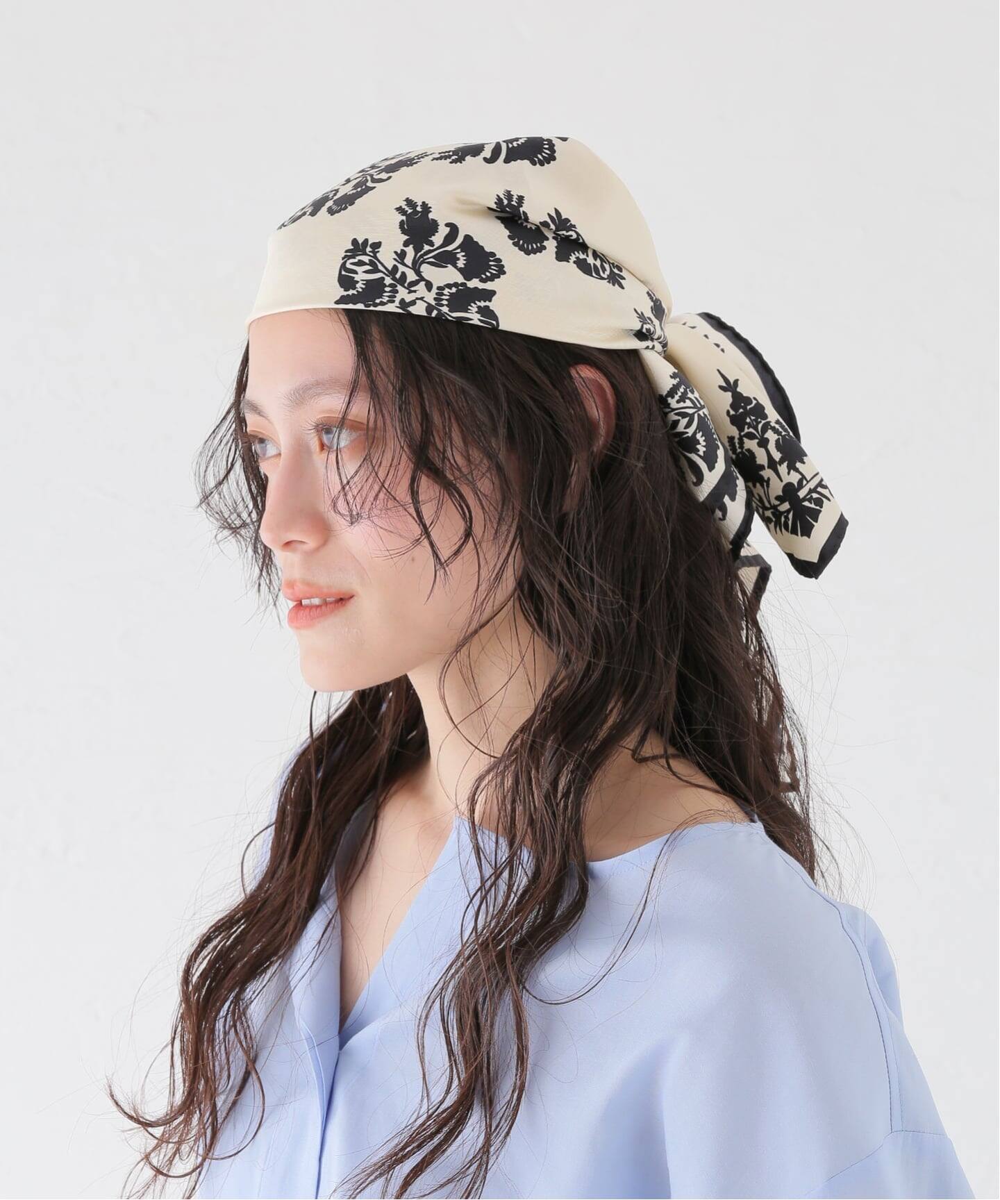 AENEIS/エネス】Lace Tapestry Silk Scarf：スカーフ（スカーフ