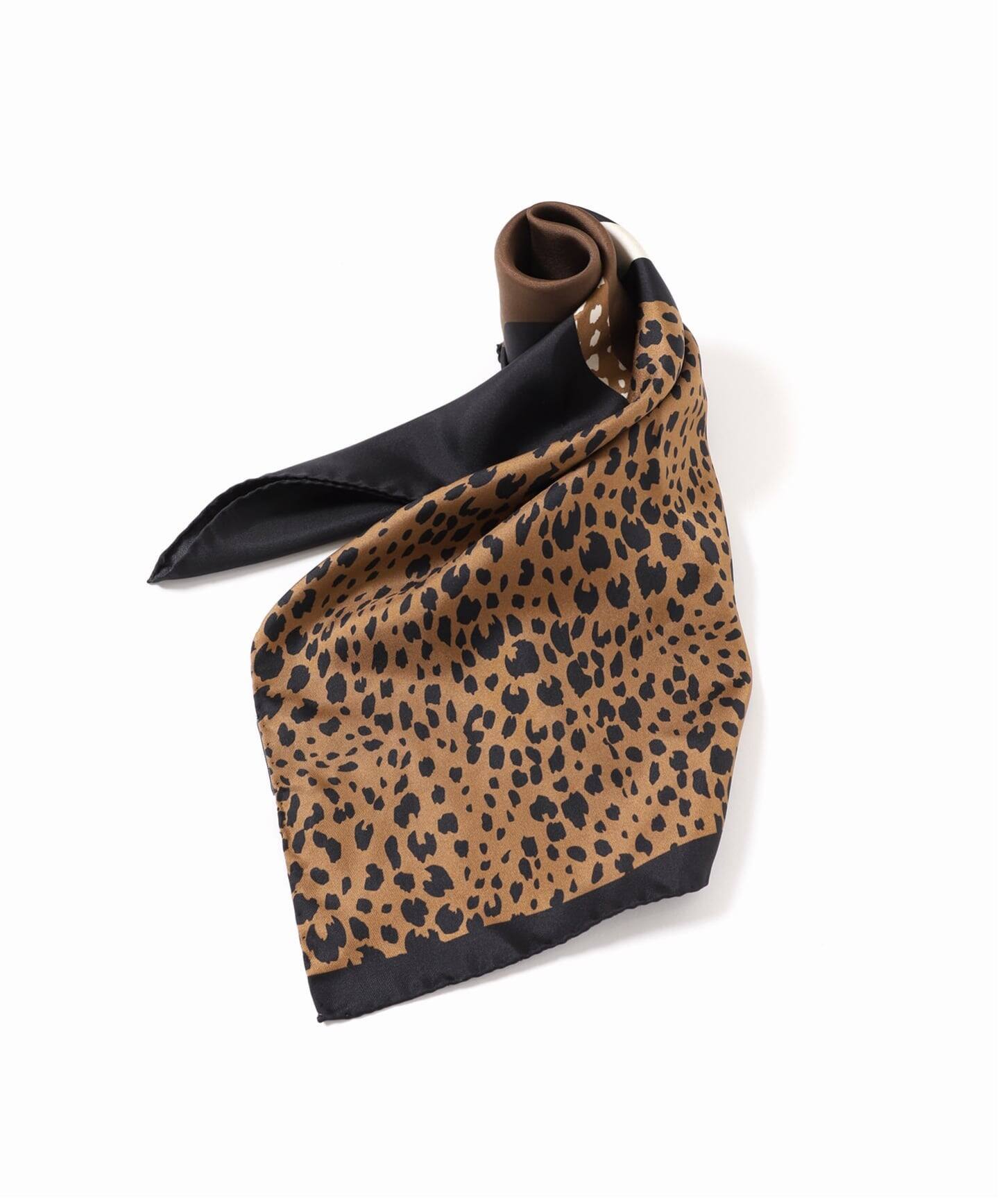 追加予約》【AENEIS/エネス】ECLIPSE ANIMAL SILK SCARF,68CM