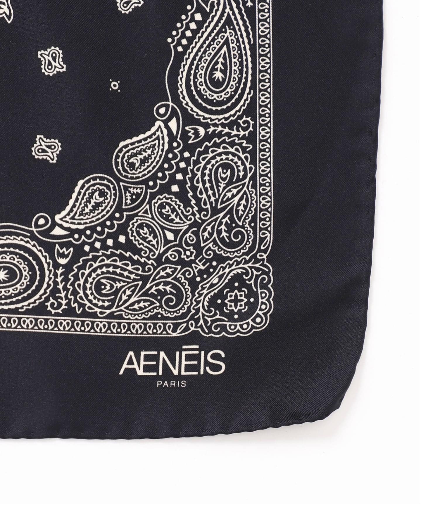 AENEIS/エネス】Minimal Bandana silk scarf：スカーフ（スカーフ