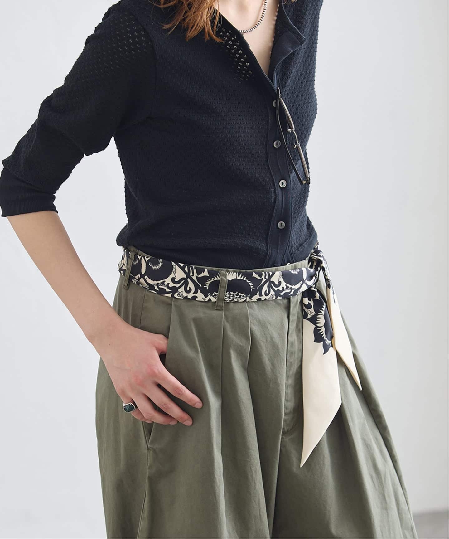 AENEIS/エネス Mur Floral Silk Twill Bandeau スカーフ（スカーフ