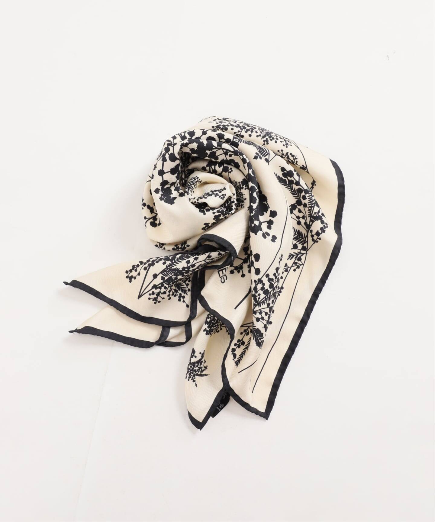 追加》AENEIS/エネス Mimosa Silk Scarf 90-BONE スカーフ（スカーフ