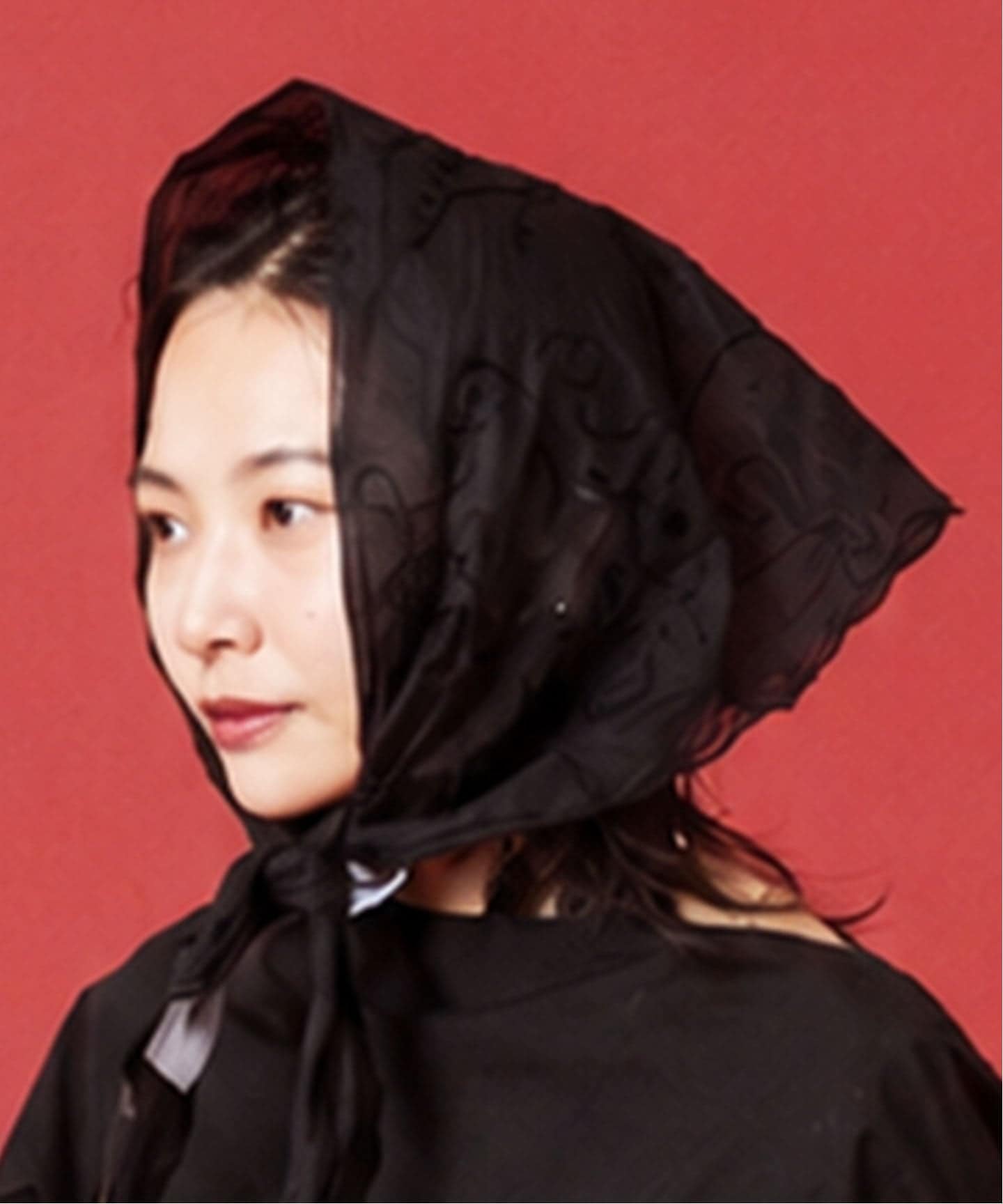 SARA MALLIKA/サラマリカ】 Organza Arai Embroidery Babu(スカーフ SARA MALLIKA/サラマリカ】 Organza Arai Embroidery Babu(スカーフ