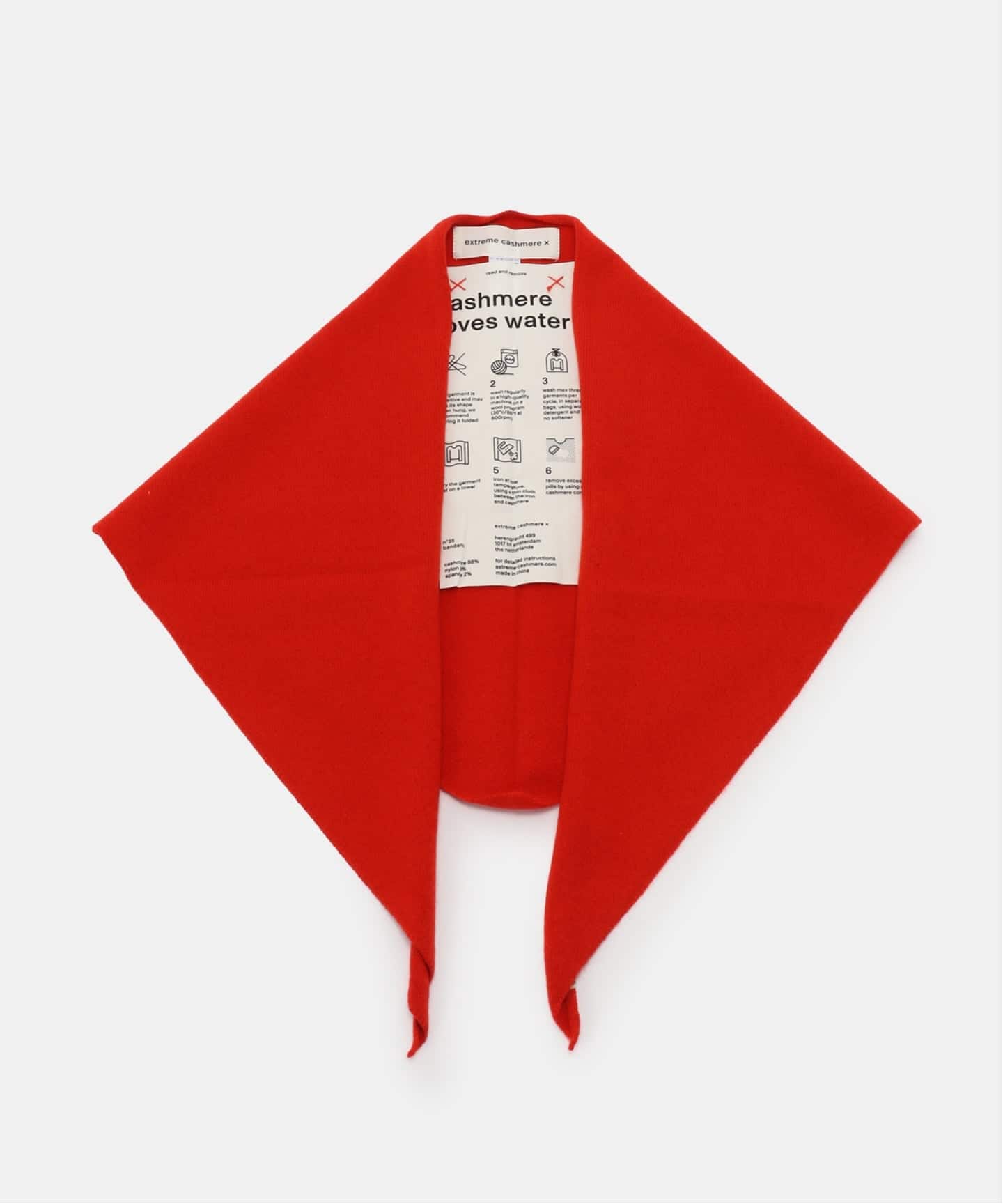 extreme cashmere エクストリームカシミヤ　judo パンツ 赤 Extreme Cashmere/エクストリーム カシミヤ】 bandana（スカーフ