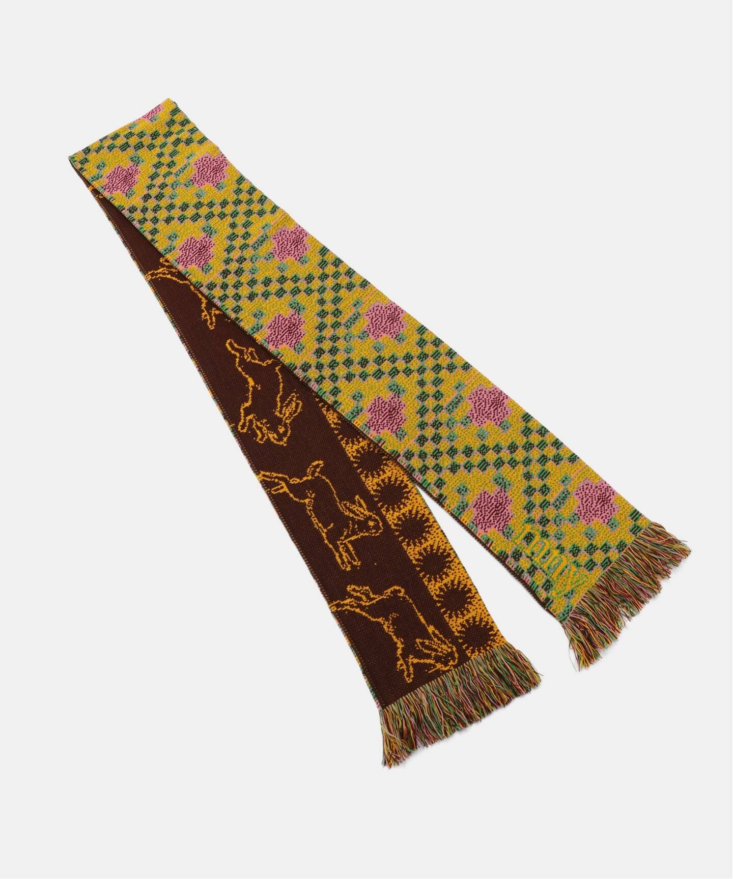 Montmartre New York/モンマルトルニューヨーク】Yellow Pattern Scarf