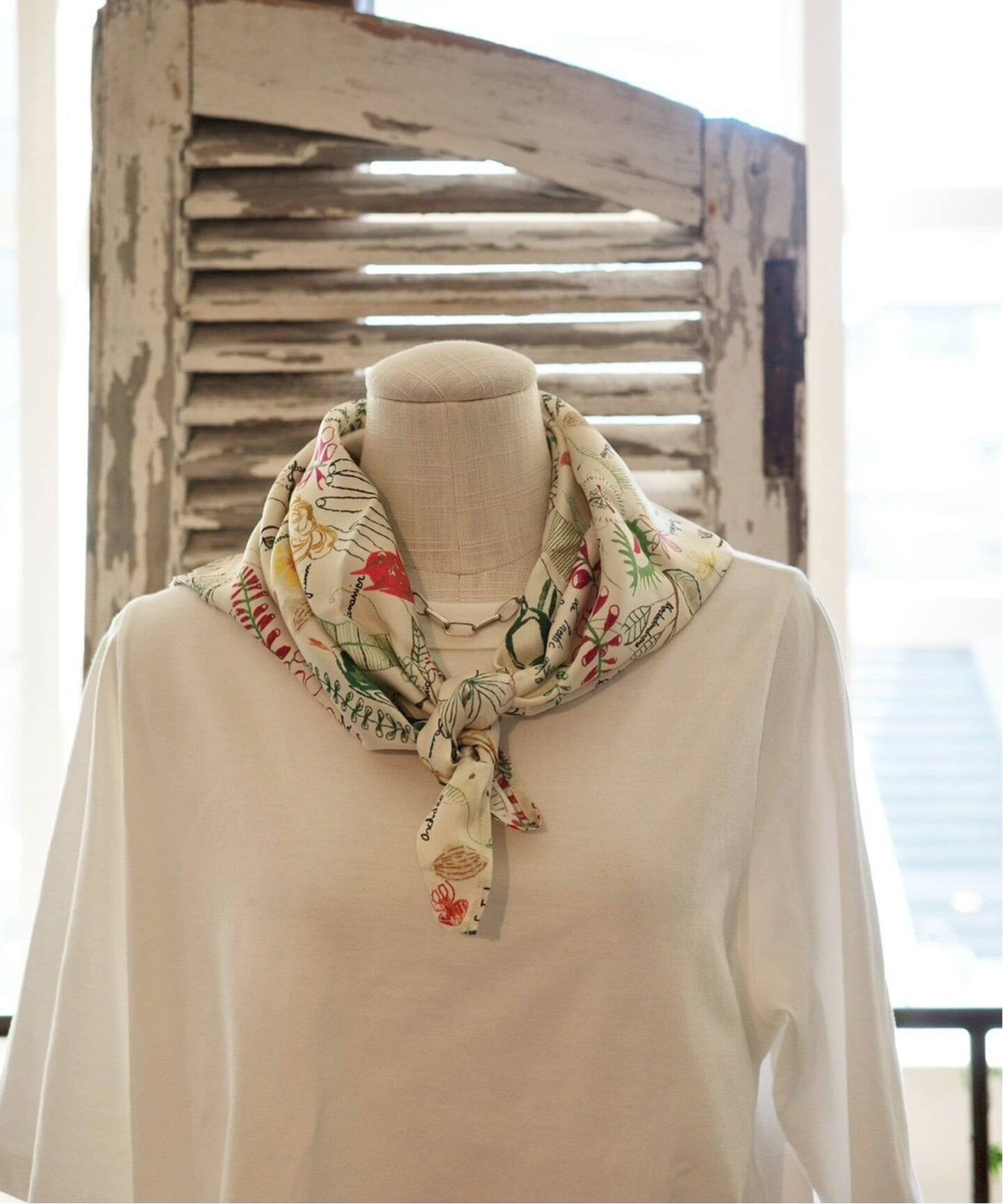 LA PRESTIC OUISTON】SQUARE SCARF（スカーフ／バンダナ）｜journal