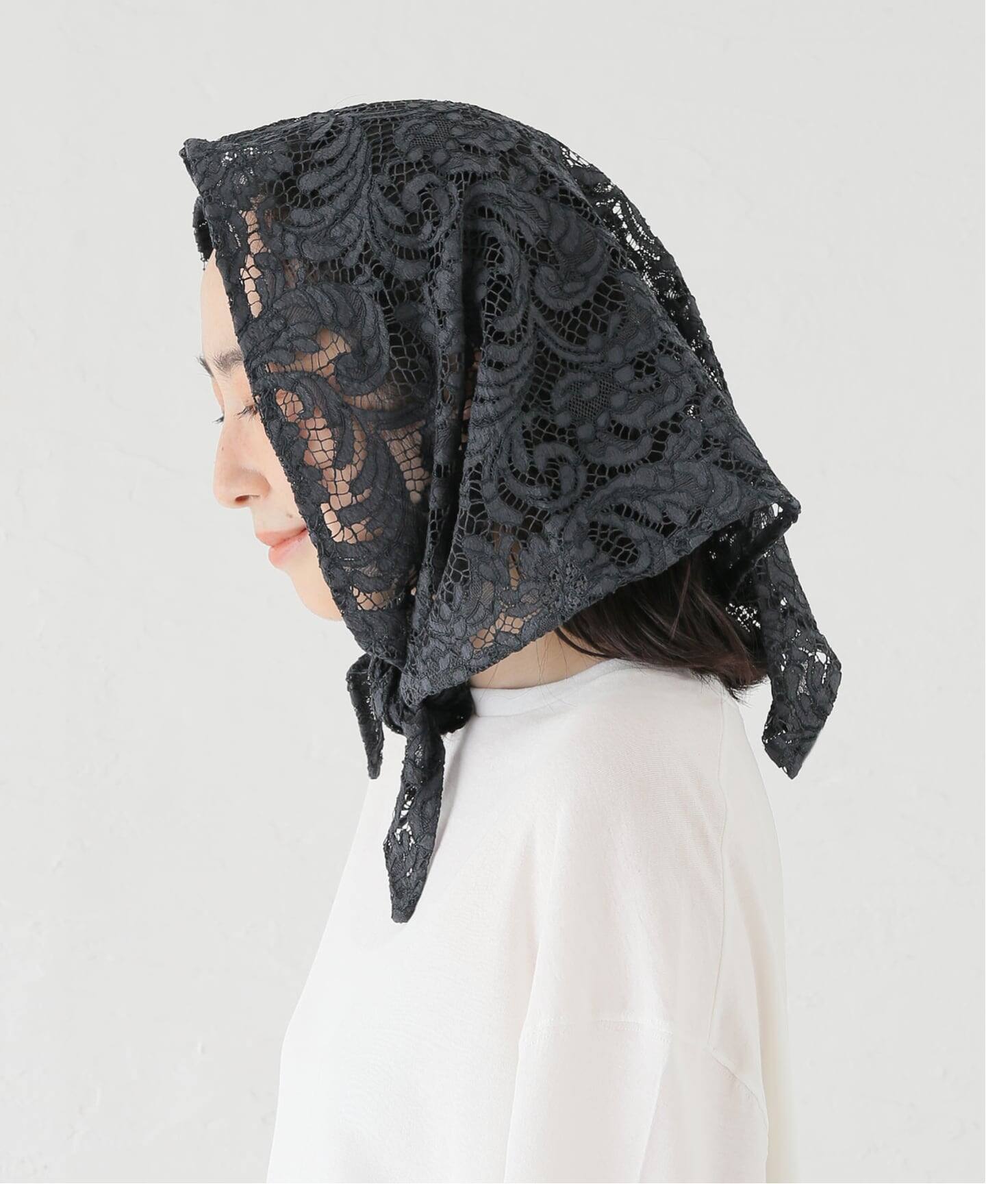 MUHLBAUER】 triangle scarf LACE（スカーフ／バンダナ）｜journal