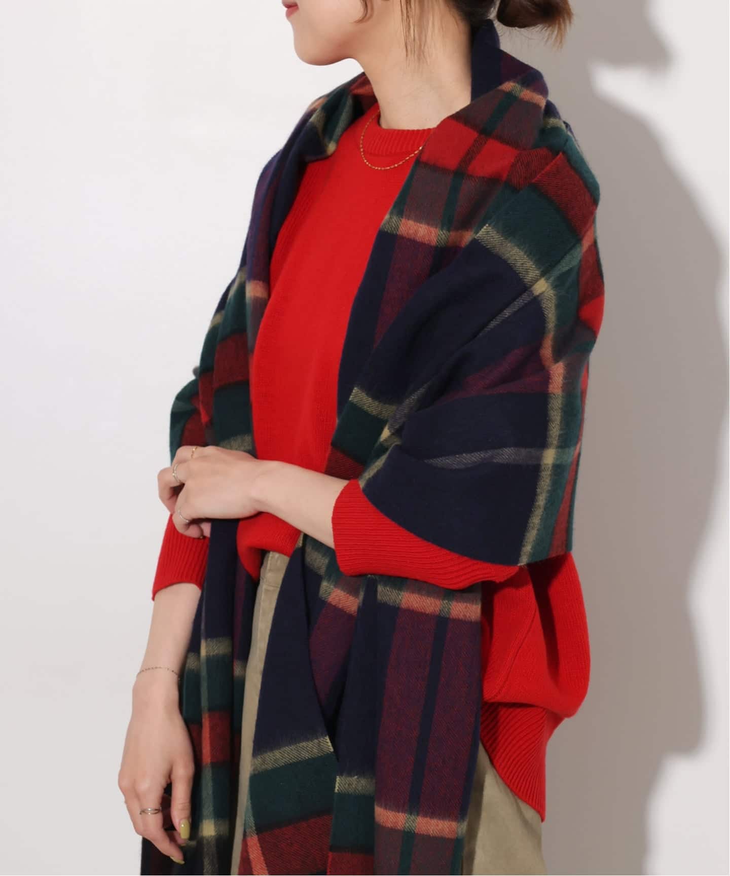 追加予約/別注カラー》【TWEEDMILL/ツイードミル】 チェックストール