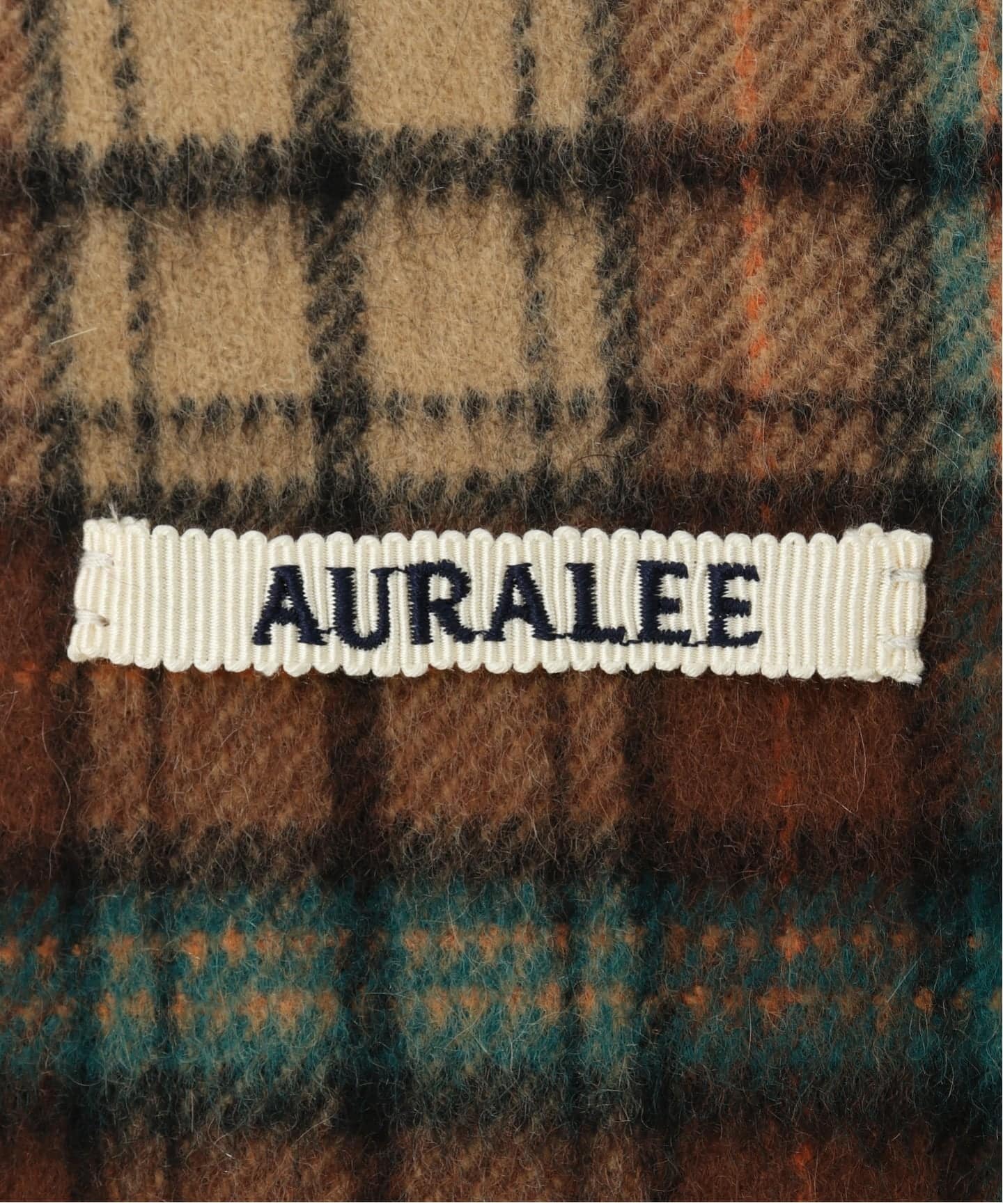 AURALEE/オーラリー CASHMERE CHECK LONG STOLE ストール A26AM02SL