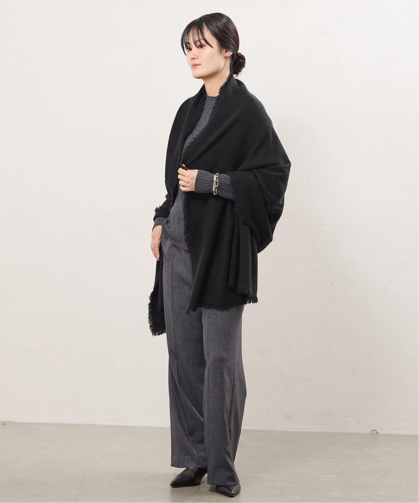 NIMNIMDUAI/ニムニムデュアイ THICK PASHMINA WOOL STOLE ストール